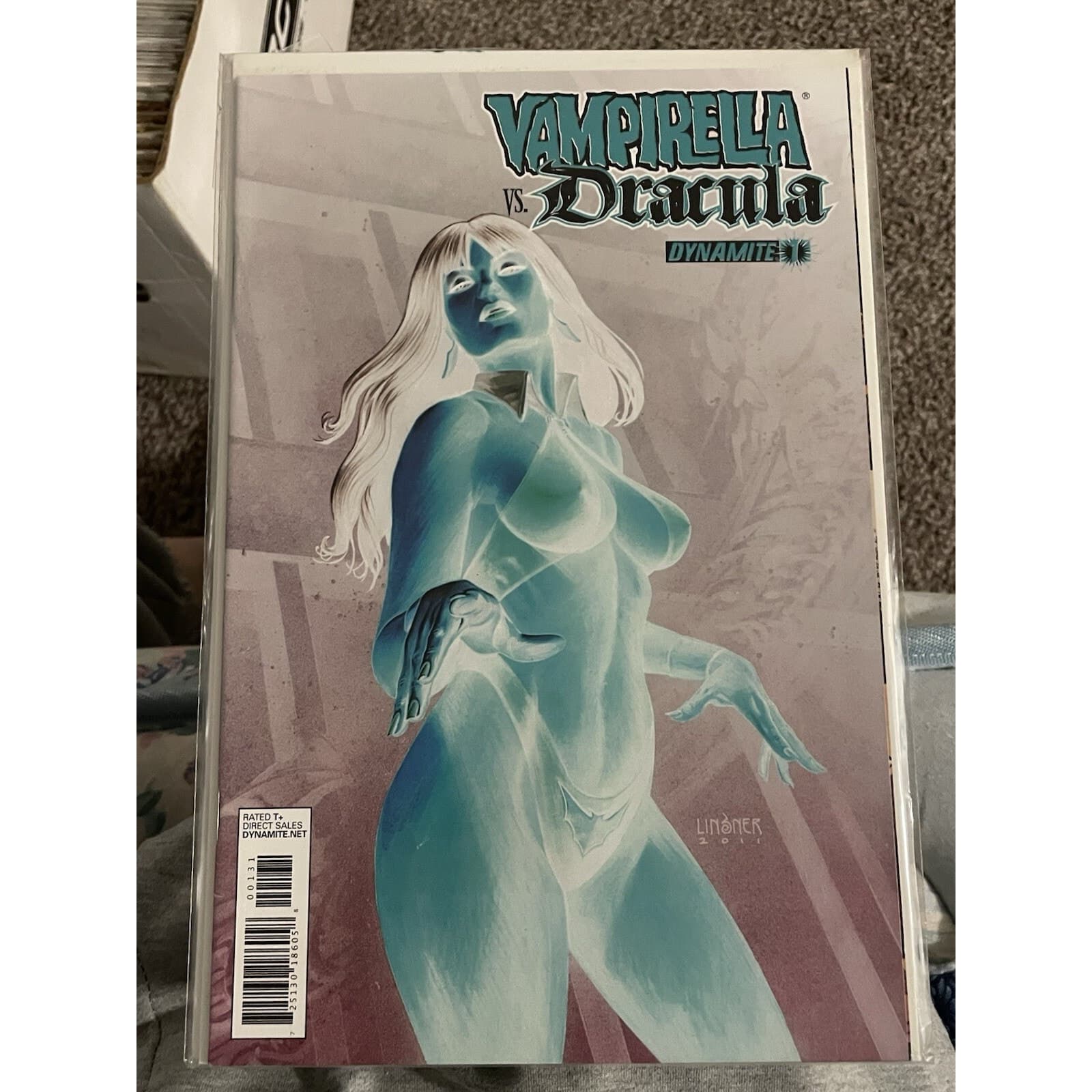 Vampirella vs. Dracula #1 Negative Variant Cover (2012 Dynamite) - Image 1