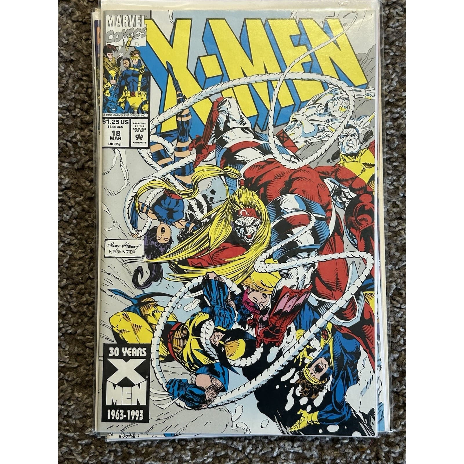 X-Men #1, 7, 12, 14, 18 (1992 Marvel) Lot Of 5, 2 KEYS Hazard 1st App - Thumbnail 6