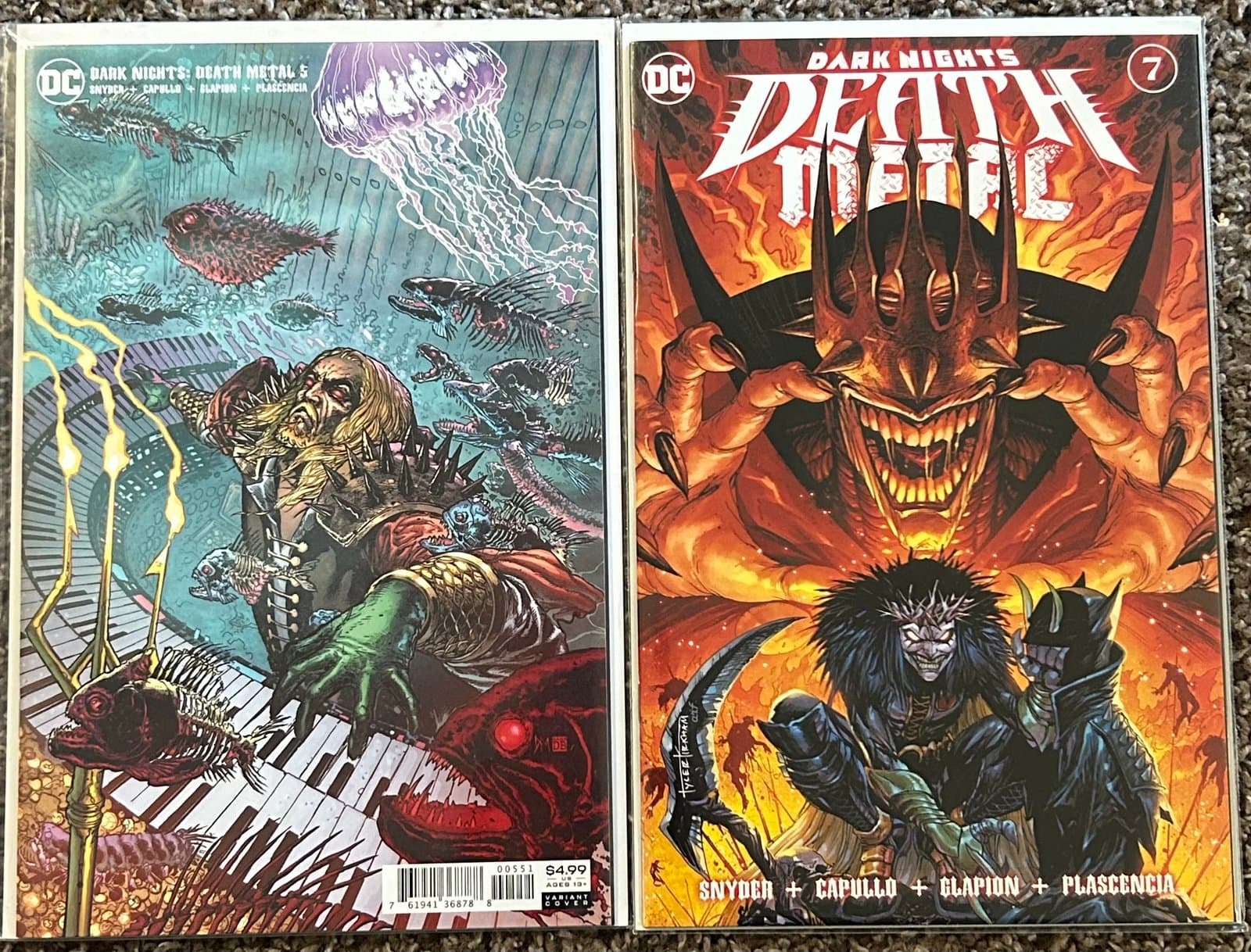 Dark Nights Death Metal #5 Mahnke 1:25 & 7 Kirkham (2021 DC) Variant Covers - Image 1
