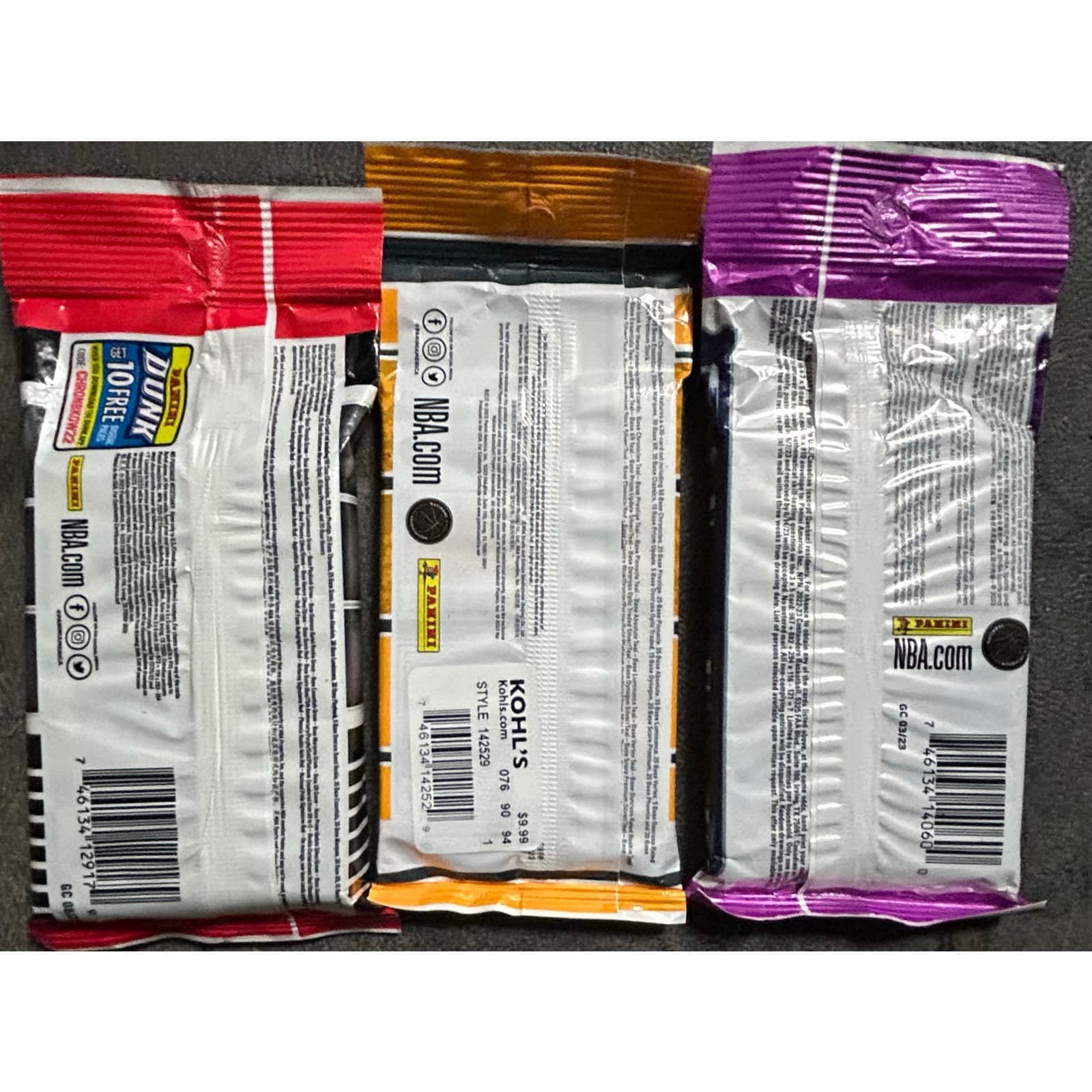 Lot of 3 Panini (2) Chronicles & (1) Contenders NBA Hanger Pack & Value Packs - Thumbnail 2