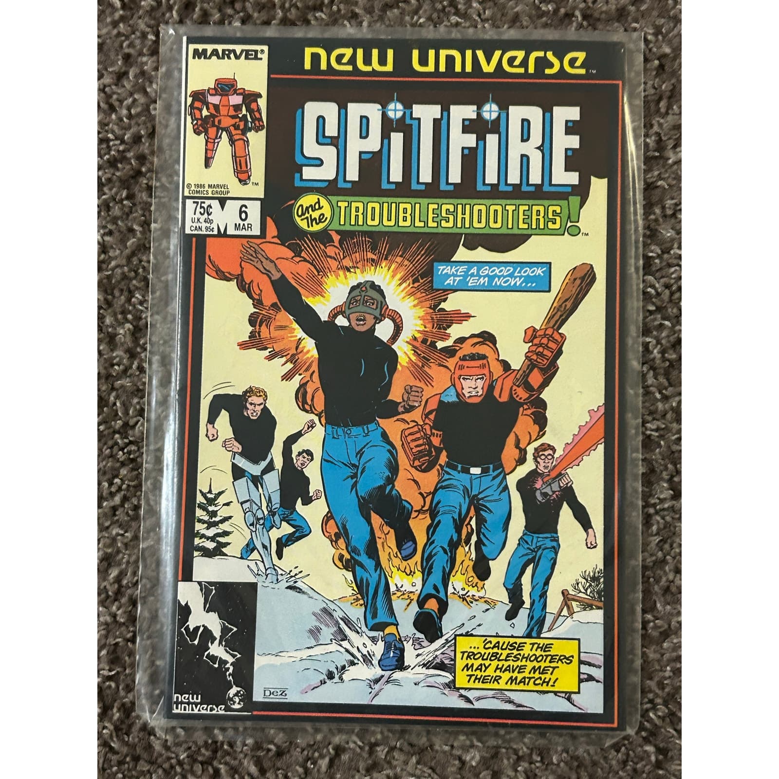 New Universe Spitfire & The Troubleshooters! #1 - 6 (1986 Marvel) Lot of 6 - Thumbnail 3