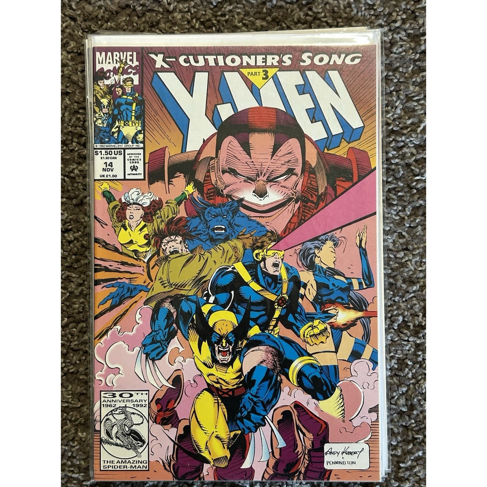X-Men #1, 7, 12, 14, 18 (1992 Marvel) Lot Of 5, 2 KEYS Hazard 1st App - Thumbnail 5