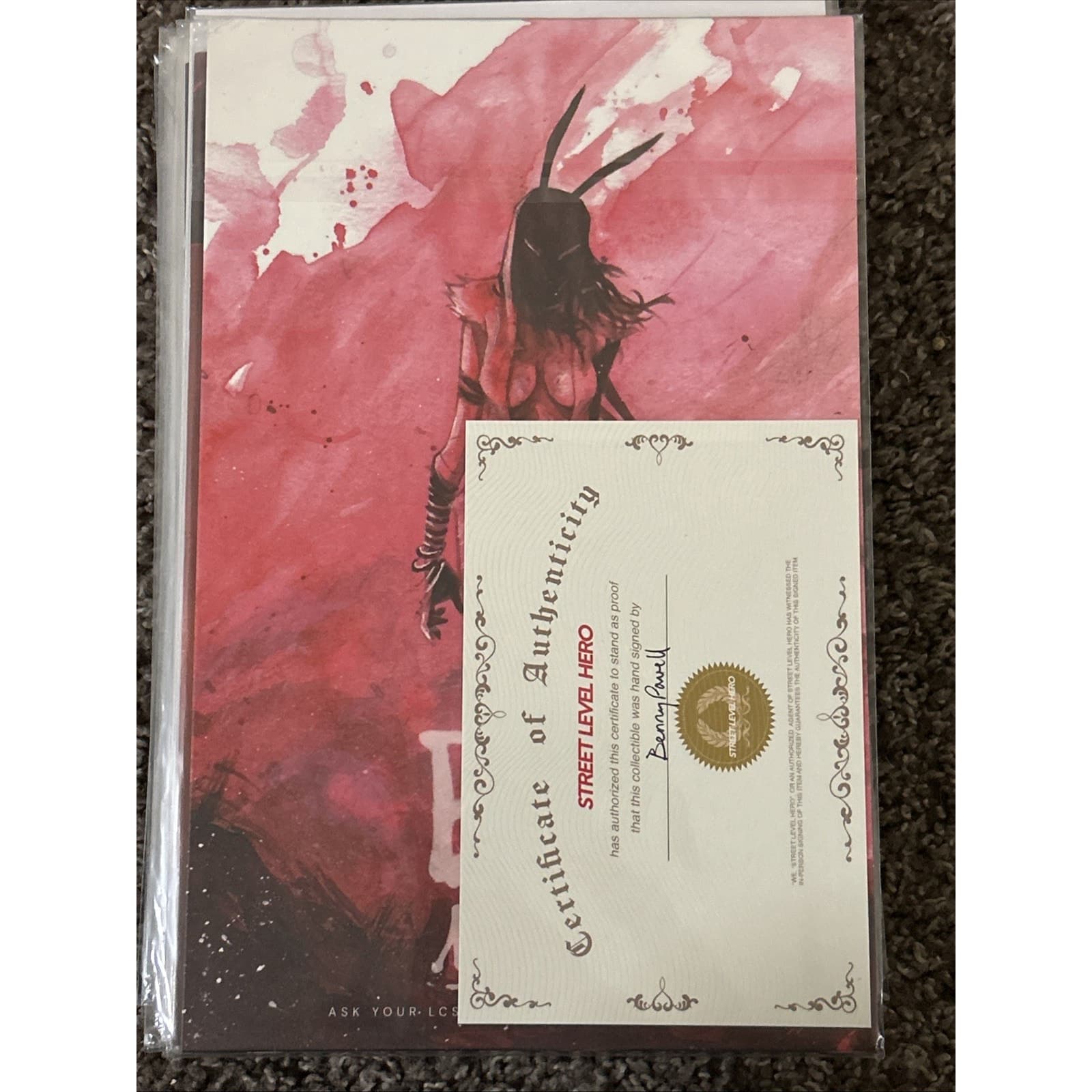 White Widow #7 (2023 Absolute) Variant Signed Benny Powell W/COA Auto - Thumbnail 2