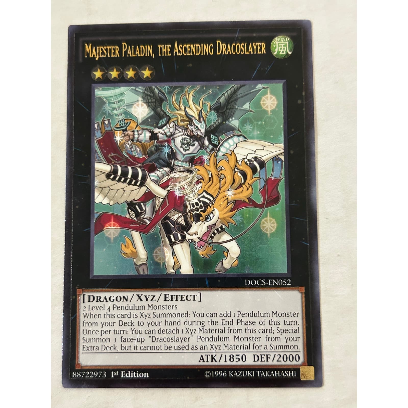 Majester Paladin, the Ascending Dracoslayer DOCS MTG #052 UTR 1st Edition - Image 1