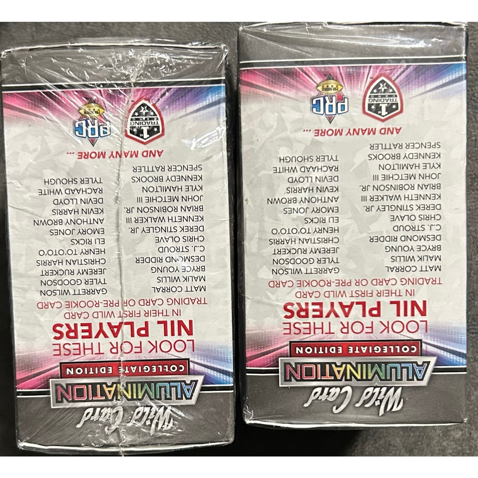 2021 Wild Card Alumination Football Hobby Boxes Lot of 2 - Thumbnail 2