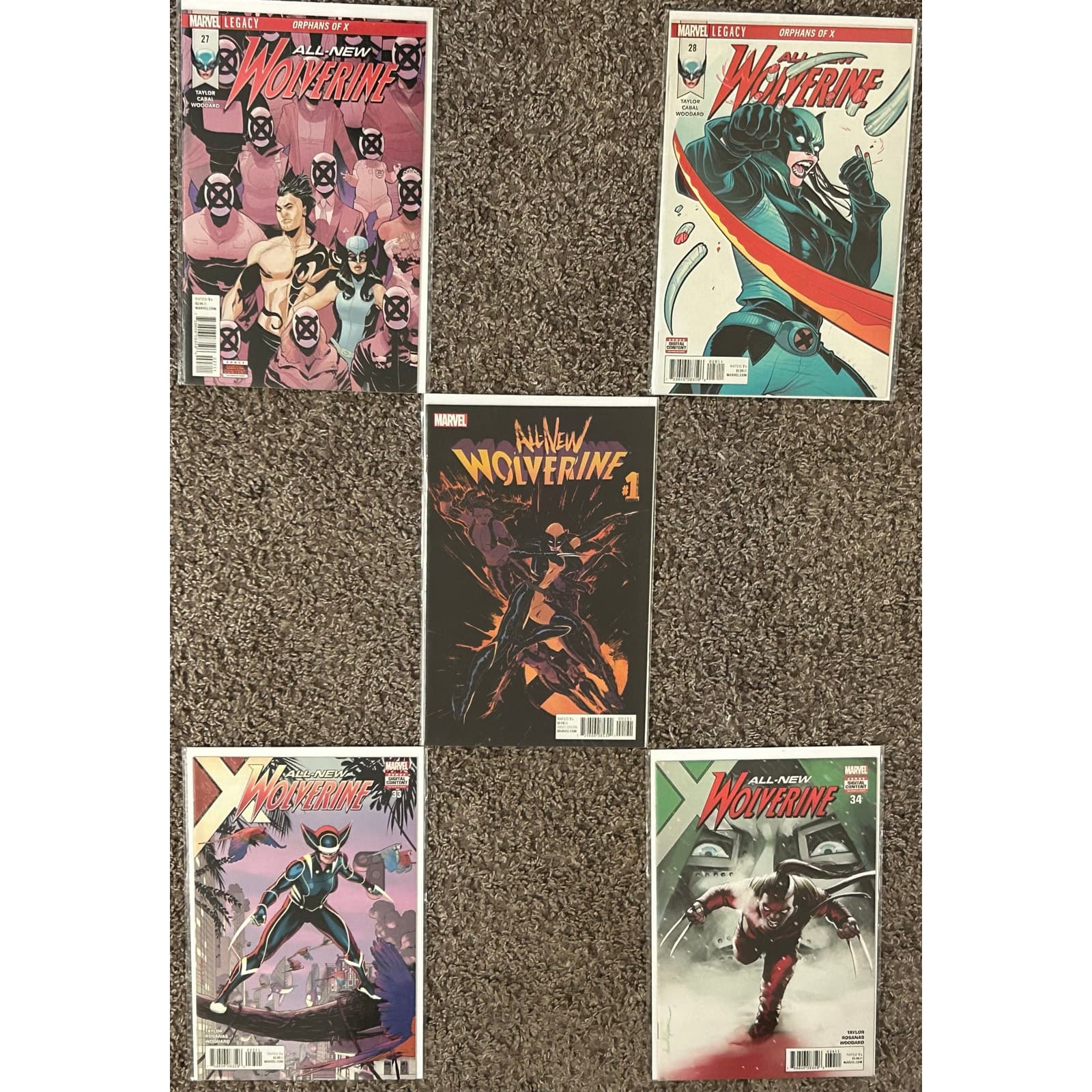 All-New Wolverine #27, 28, 33, 34, Annual 1 (2016 Marvel) Lot of 5 - 2 Key Issue - Image 1