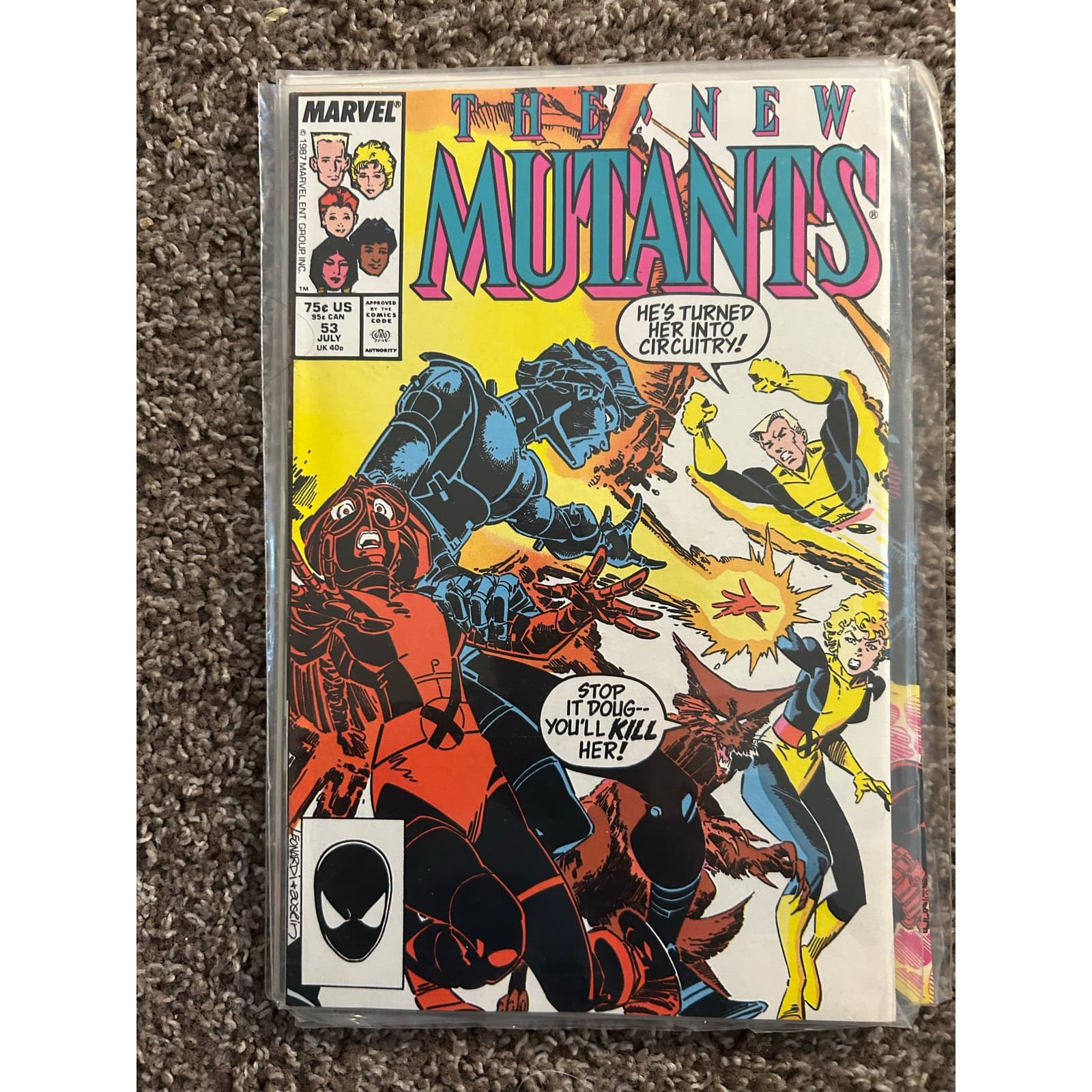New Mutants #50, 51, 52, 53, 54, 55 (1986 Marvel) Lot of 6 - 1 Key Issue - Thumbnail 5