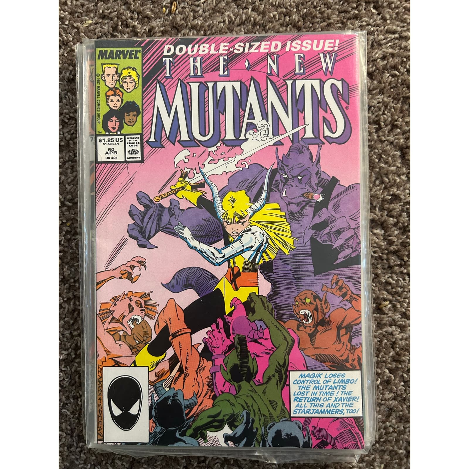 New Mutants #50, 51, 52, 53, 54, 55 (1986 Marvel) Lot of 6 - 1 Key Issue - Thumbnail 2