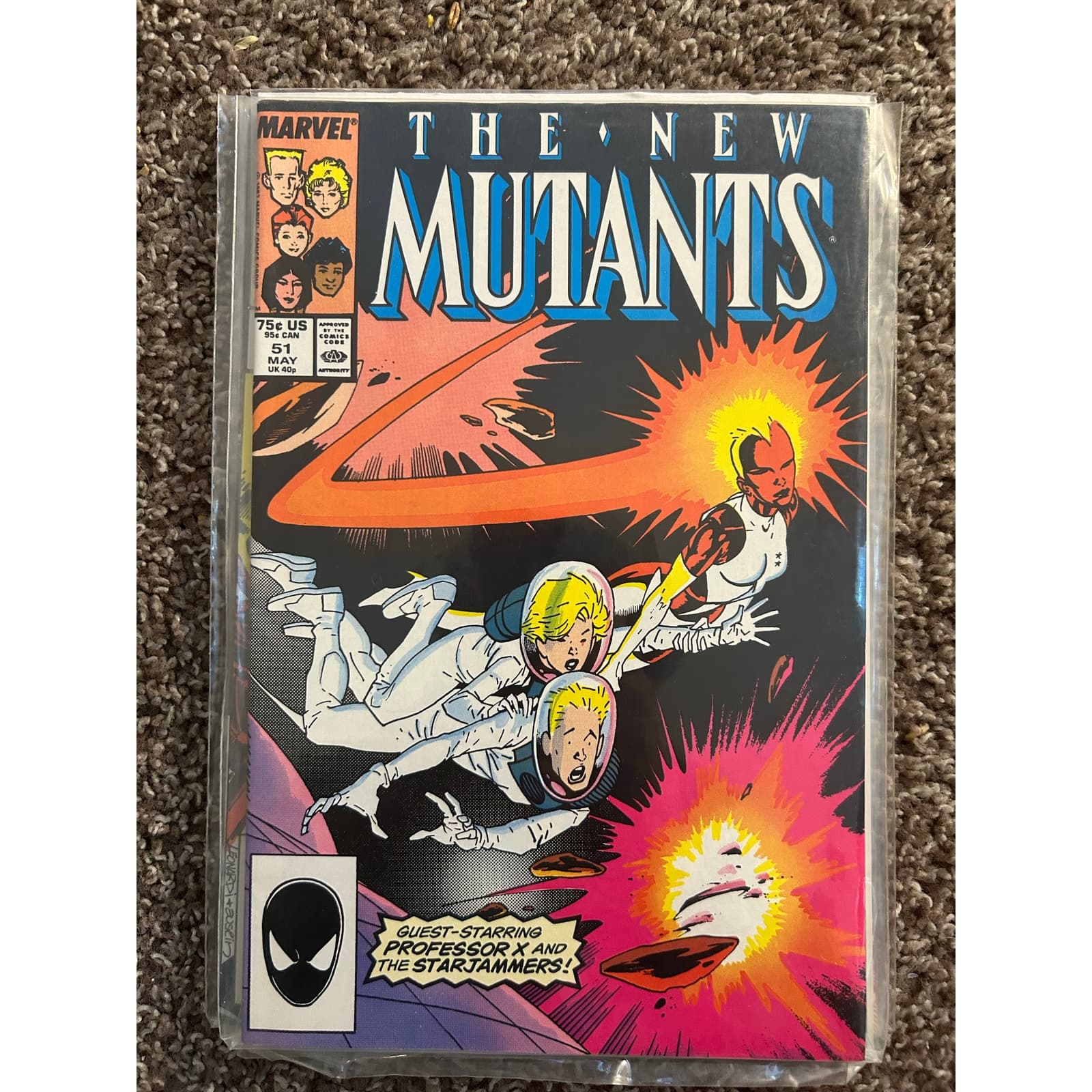 New Mutants #50, 51, 52, 53, 54, 55 (1986 Marvel) Lot of 6 - 1 Key Issue - Thumbnail 3