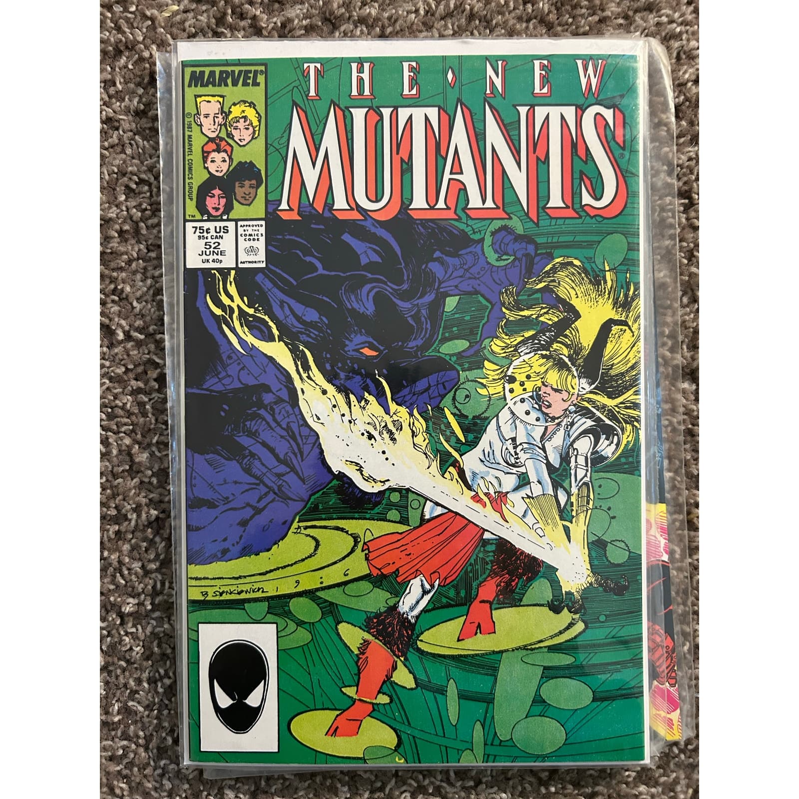 New Mutants #50, 51, 52, 53, 54, 55 (1986 Marvel) Lot of 6 - 1 Key Issue - Thumbnail 4