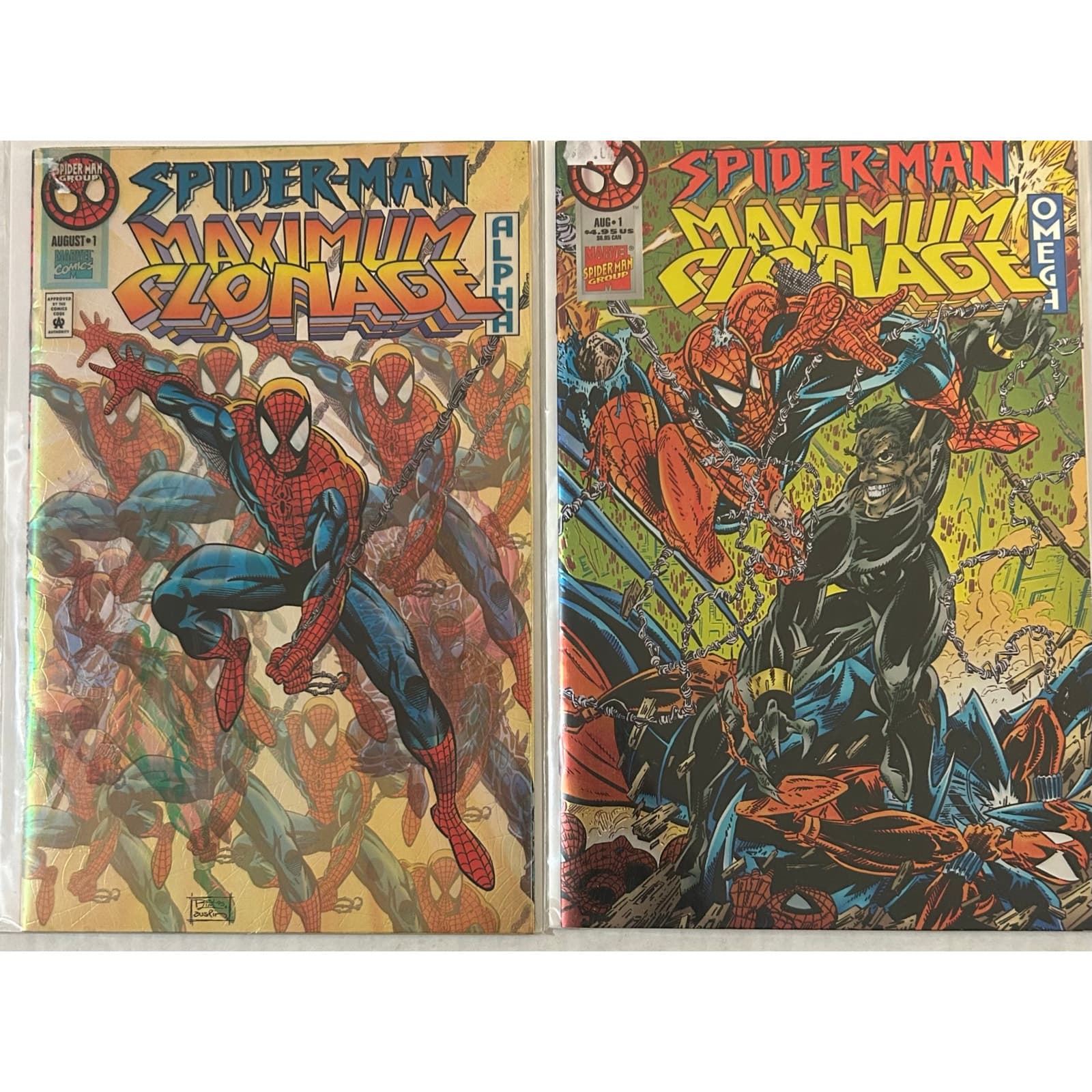 Spider-Man: Maximum Clonage Alpha #1 & Spider-Man: Maximum Clonage Omega #1 1995 - Image 1
