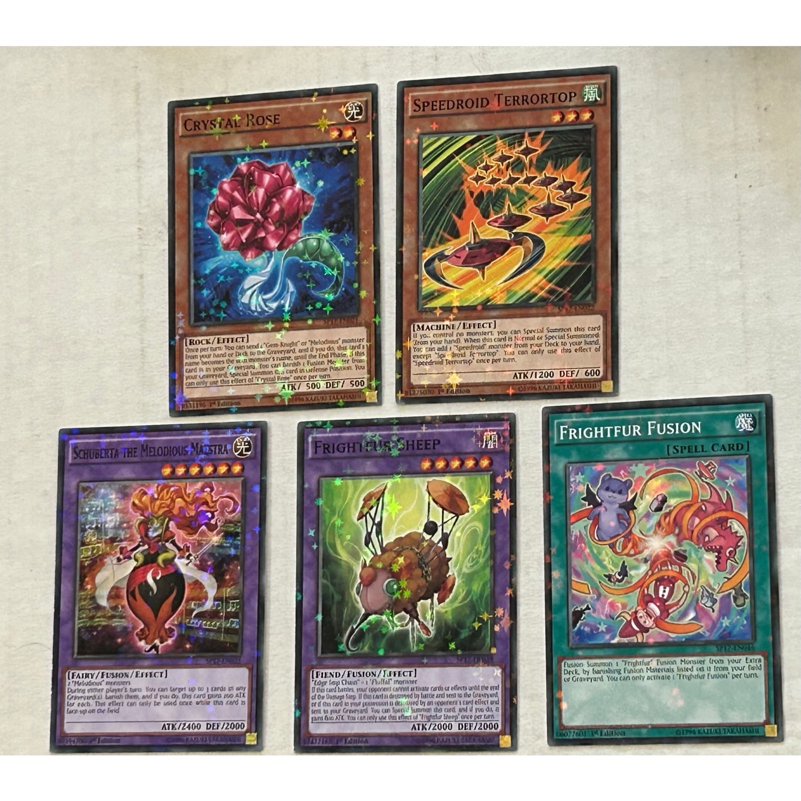 Lot of 5 Korean Star Pack - Battle Royal Yugioh SPL-KR Starfoil Rare - Image 1