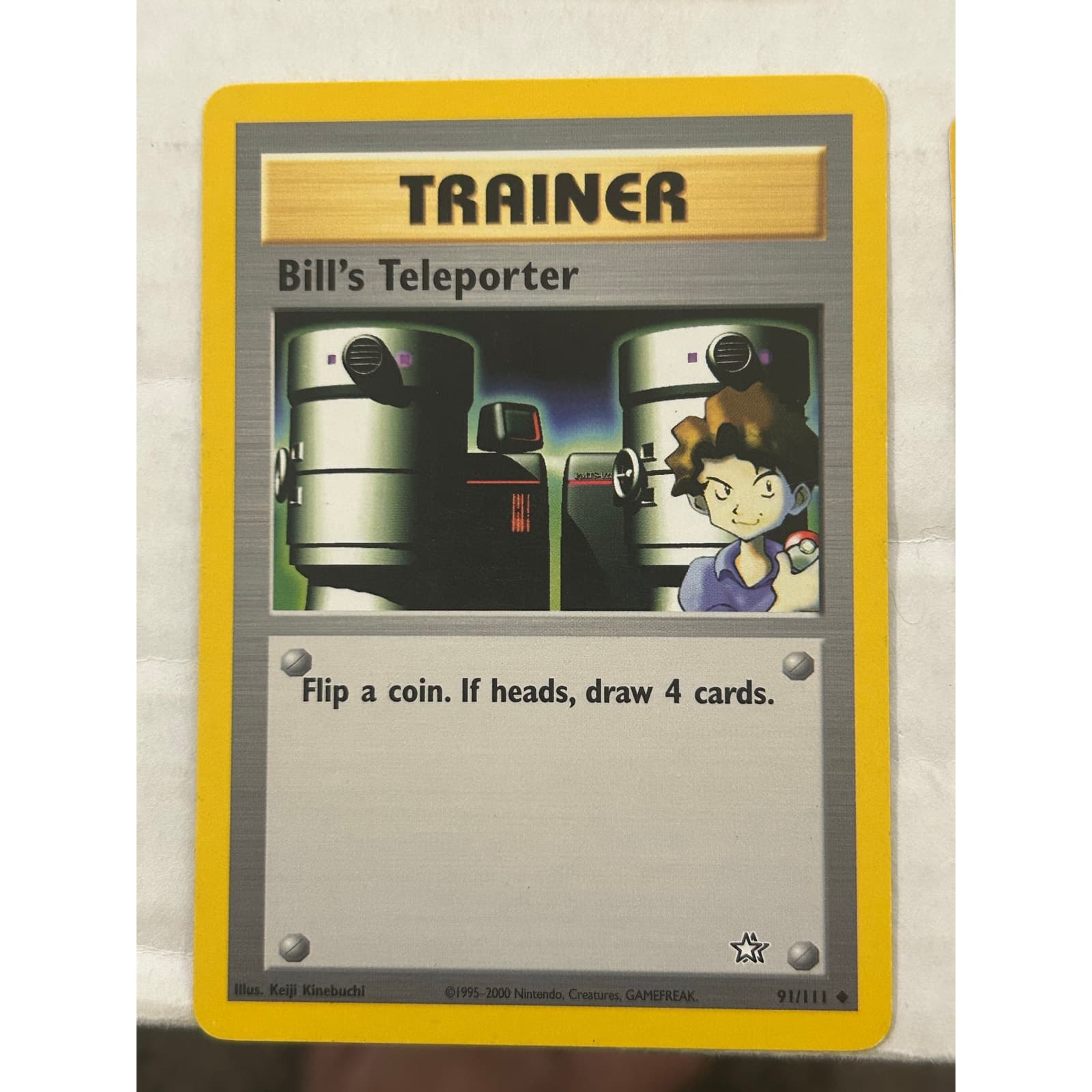 Neo Genesis Vintage Pokemon TCG Lot of 8, 6 Common, 2 Uncommon - Thumbnail 7