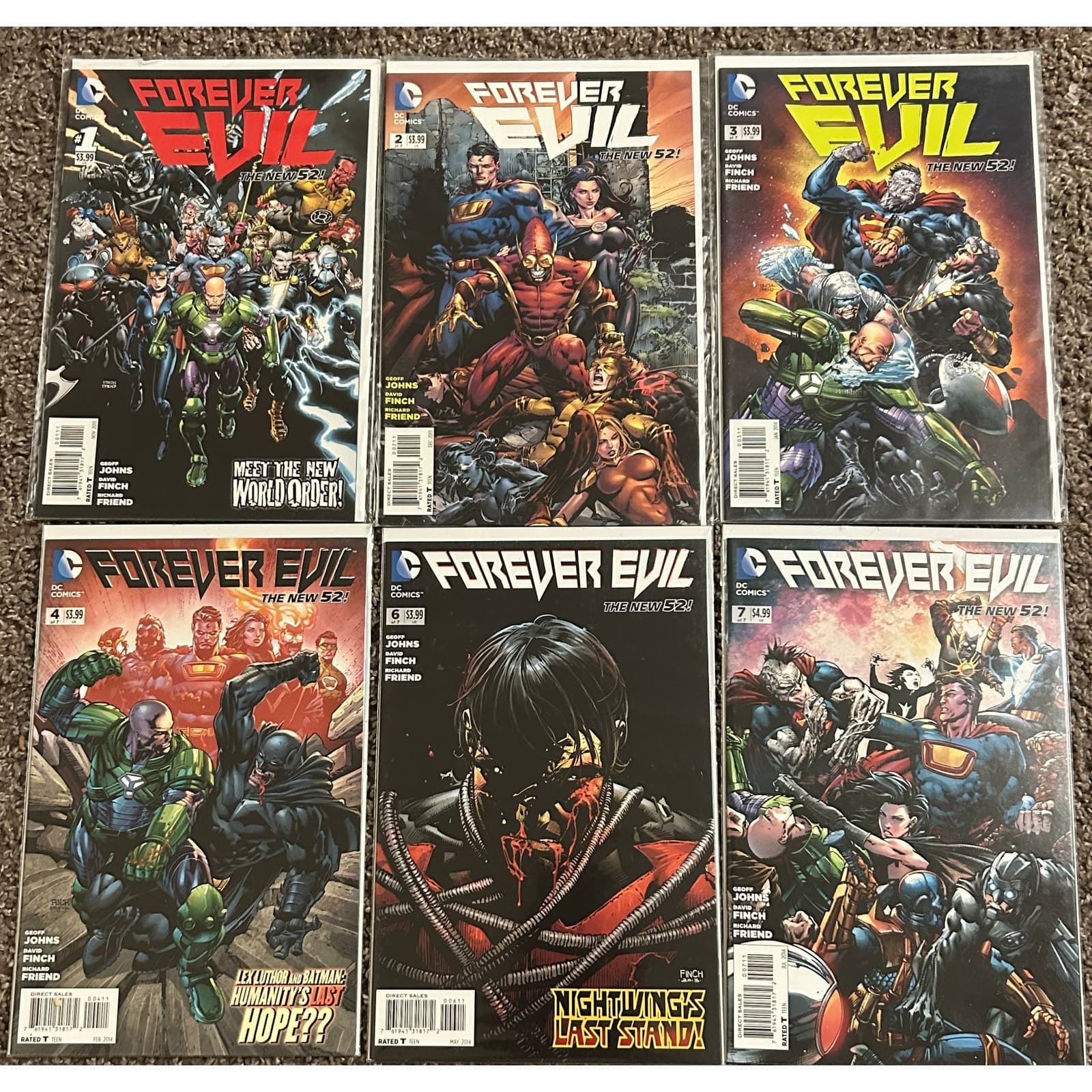 Forever Evil #1, 2, 3, 4, 6, 7 (20 - Image 1