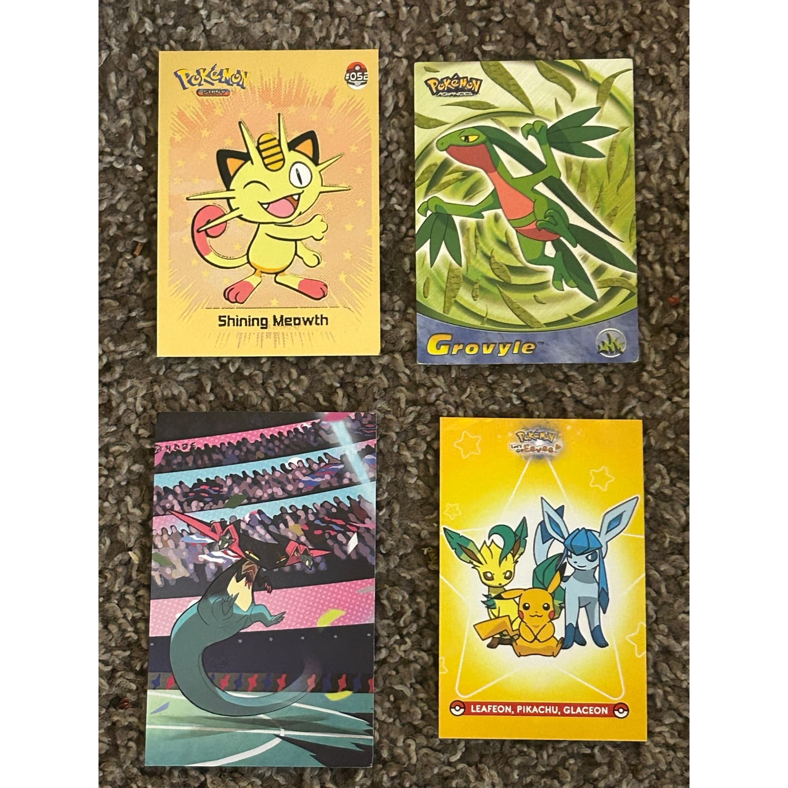 Lot of 4 Pokemon Collectables: Art Cards, Sticker, and Collaborations - Image 1