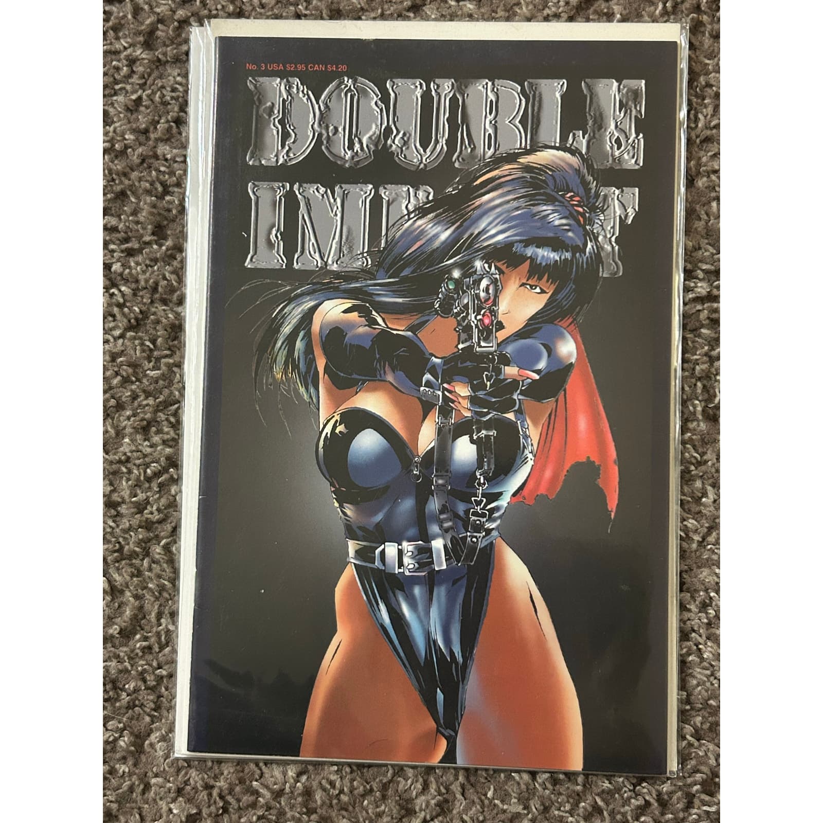 Double Impact #0, 3, 4 (1995 High Impact Entertainment) Lot of 3 - Thumbnail 3