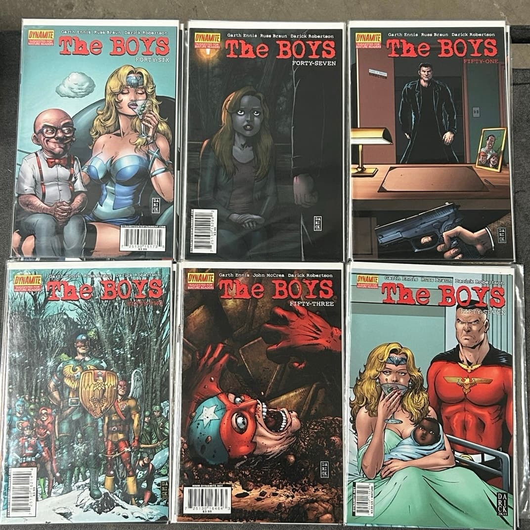 The Boys #46, 47, 51, 52, 53, 57 (2010 Dynamite) Key Issue Lot of 6 - Image 1