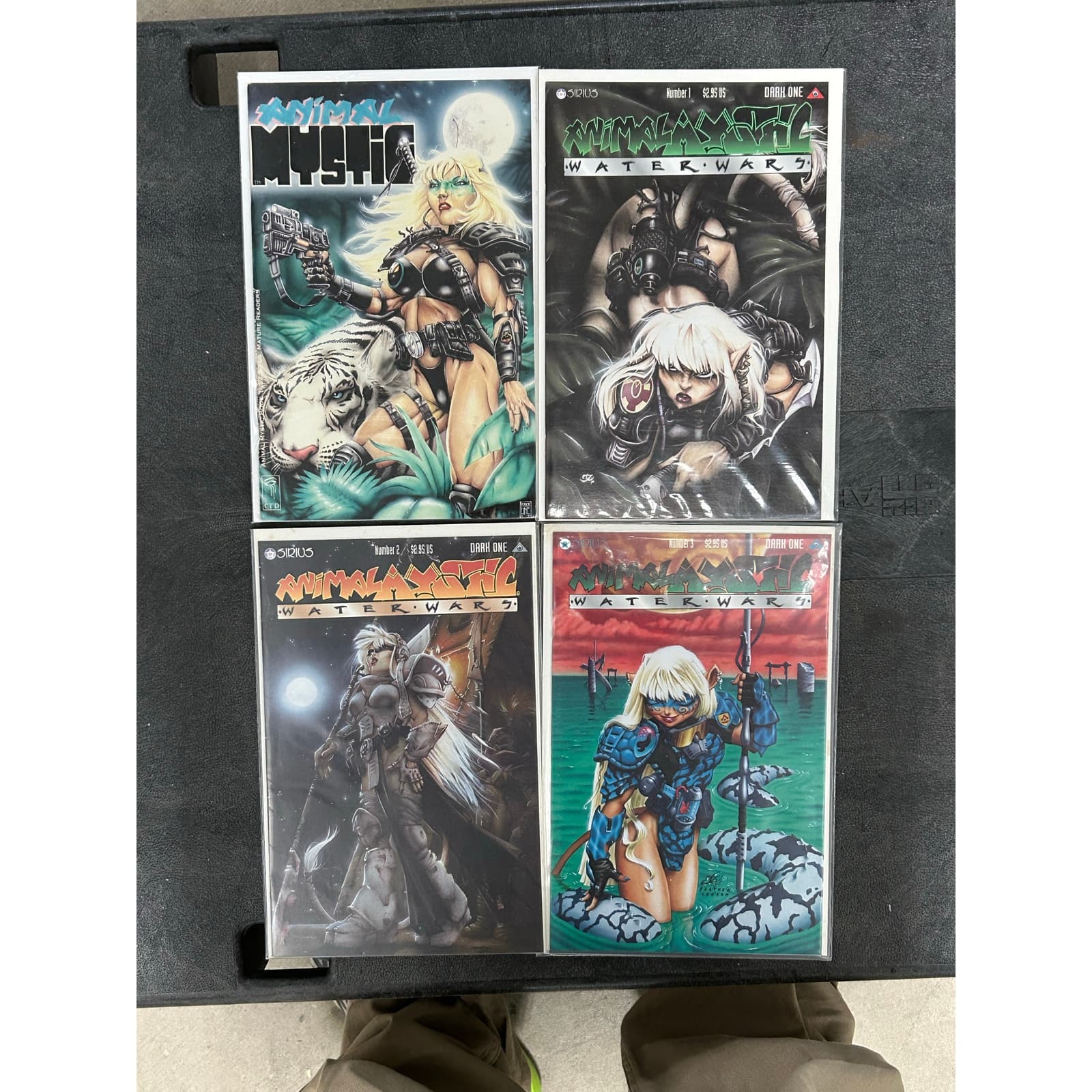 Animal Mystic #1 & Water Wars #1, 2, 3 (1993-96 Sirius) Lot of 4 - 1 KEY ISSUE - Image 1