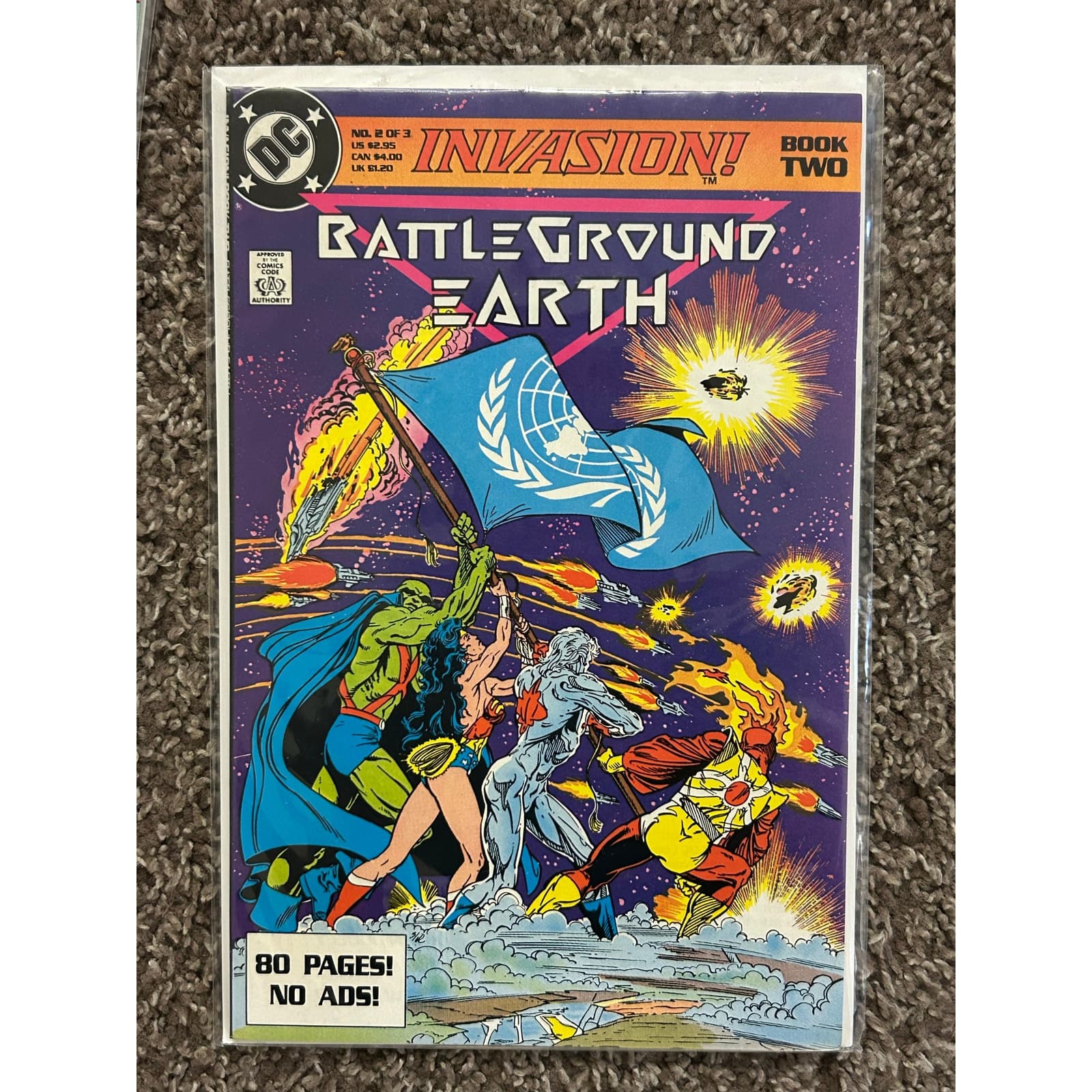 Invasion #1 - 3 (1988 DC) Complete Set of 3 - 2 KEY ISSUES - Thumbnail 4