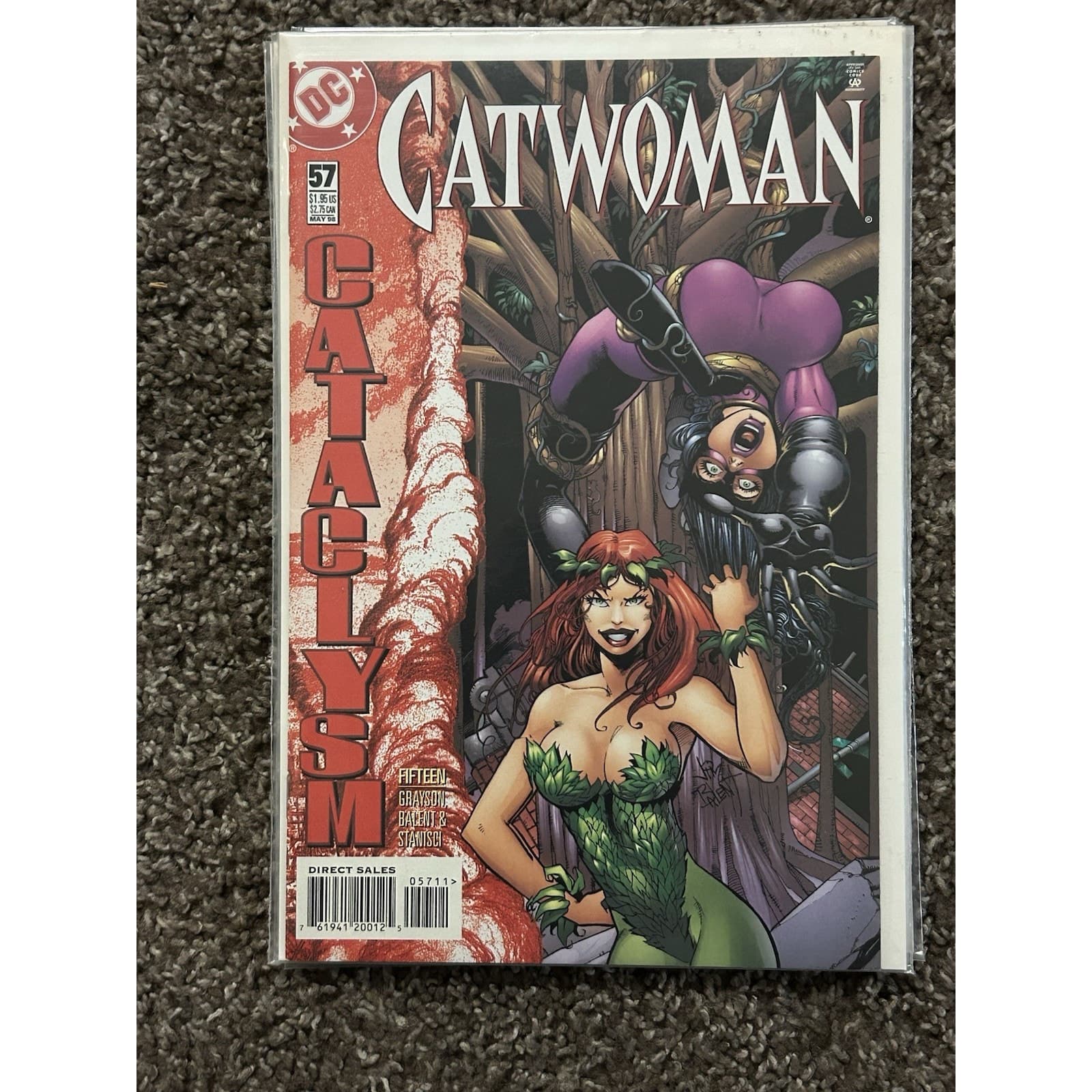 Catwoman 2 Series #56 - 60 (1998 DC) Lot Of 5 Poison Ivy - Batman - Scarecrow - Thumbnail 3
