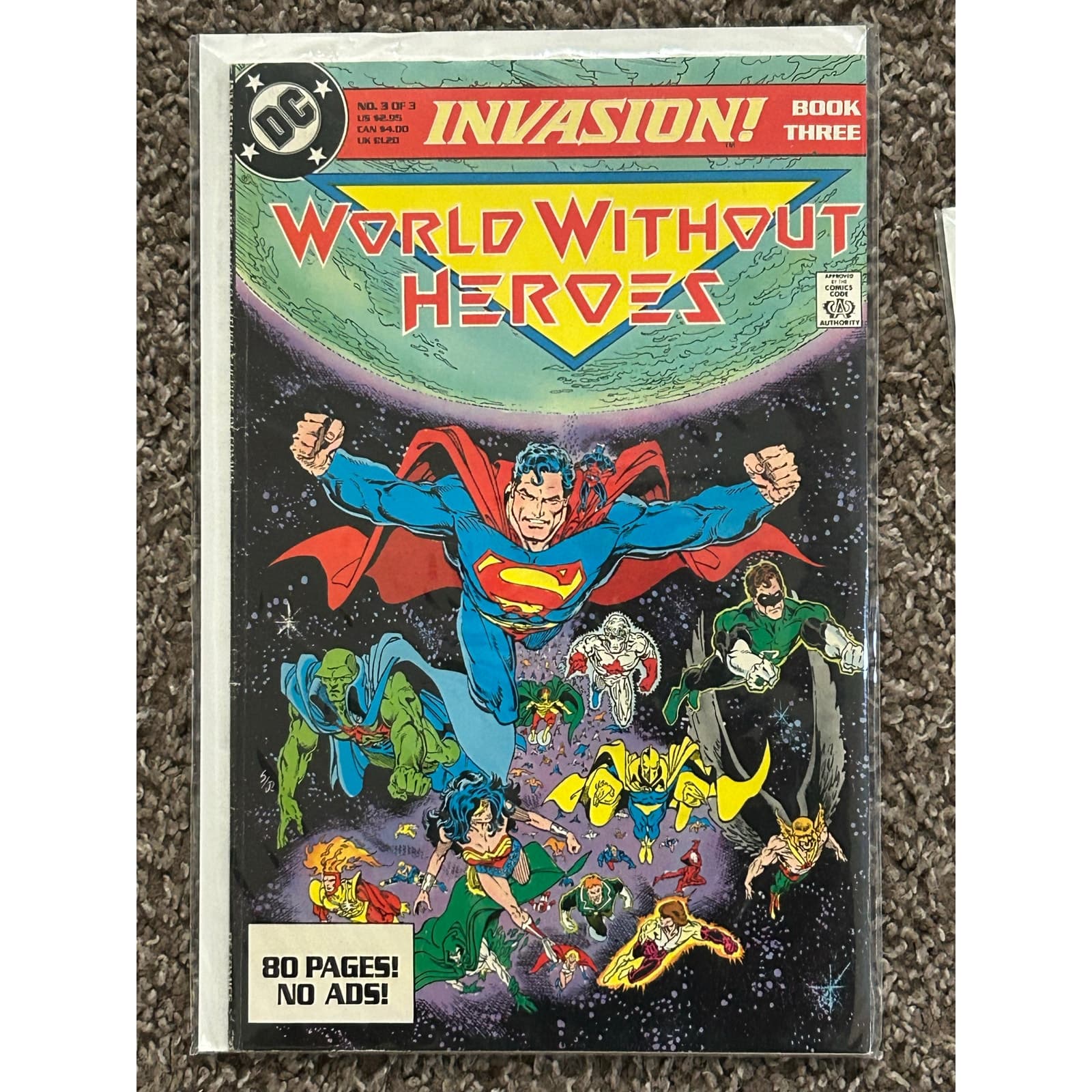 Invasion #1 - 3 (1988 DC) Complete Set of 3 - 2 KEY ISSUES - Thumbnail 3