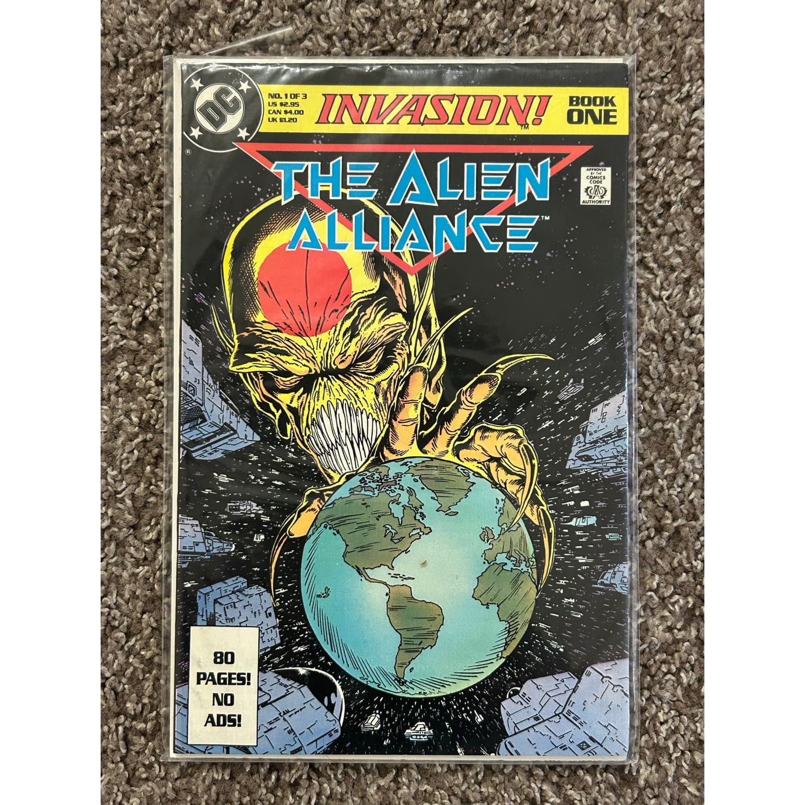 Invasion #1 - 3 (1988 DC) Complete Set of 3 - 2 KEY ISSUES - Thumbnail 2