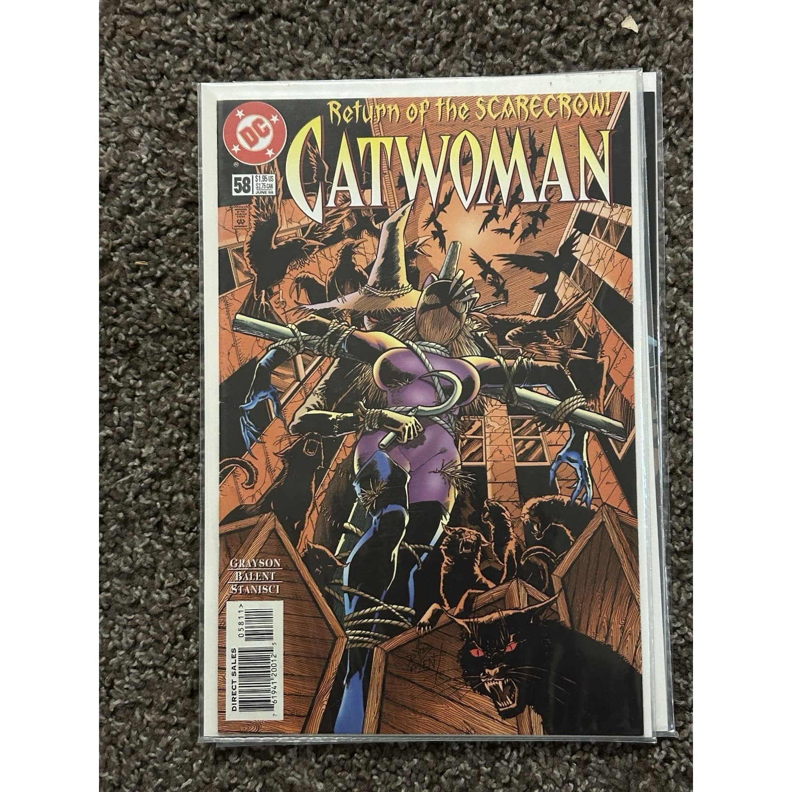 Catwoman 2 Series #56 - 60 (1998 DC) Lot Of 5 Poison Ivy - Batman - Scarecrow - Thumbnail 4