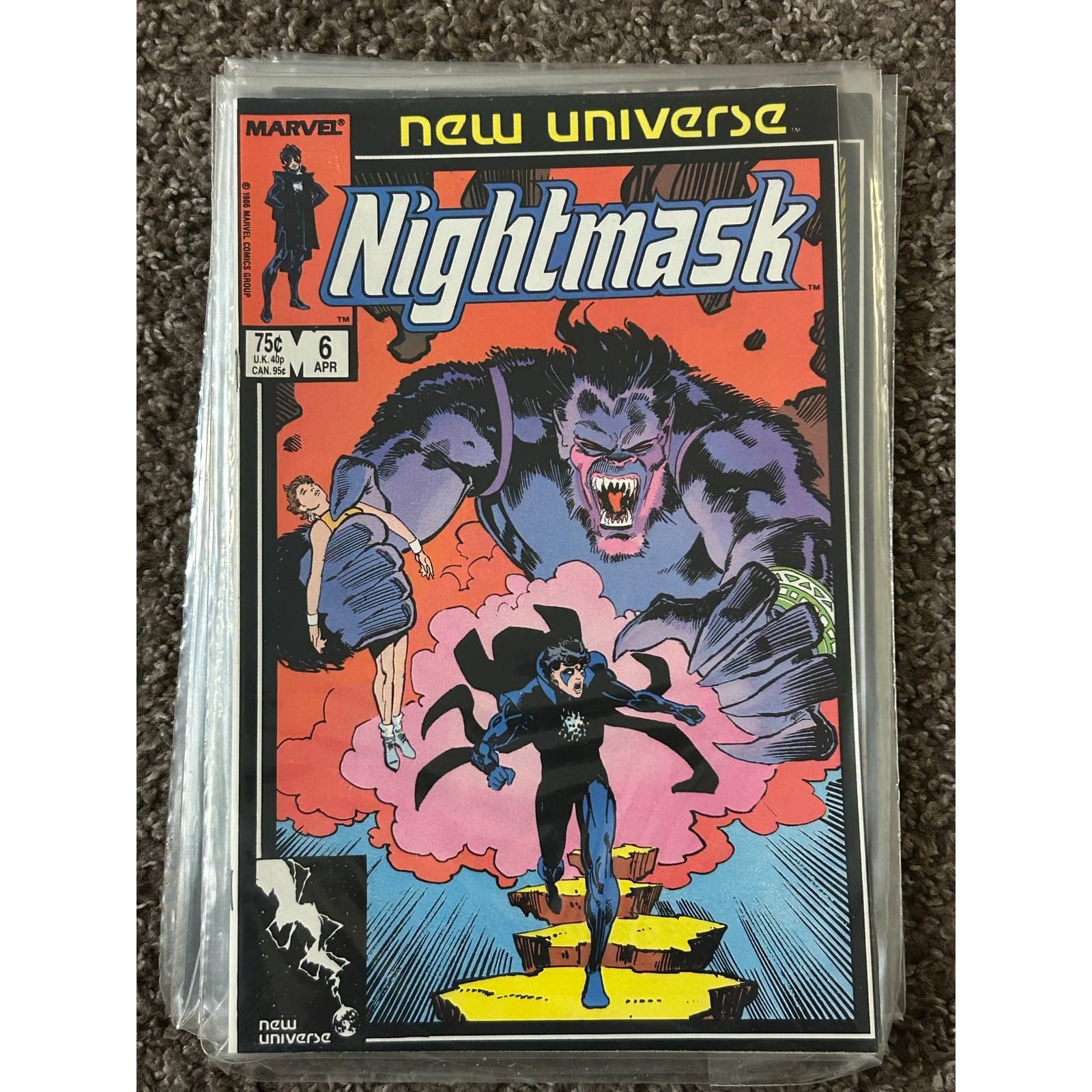 New Universe Nightmask #1 - 6 (1986 Marvel) Lot of 6 - 1 KEY - Thumbnail 3