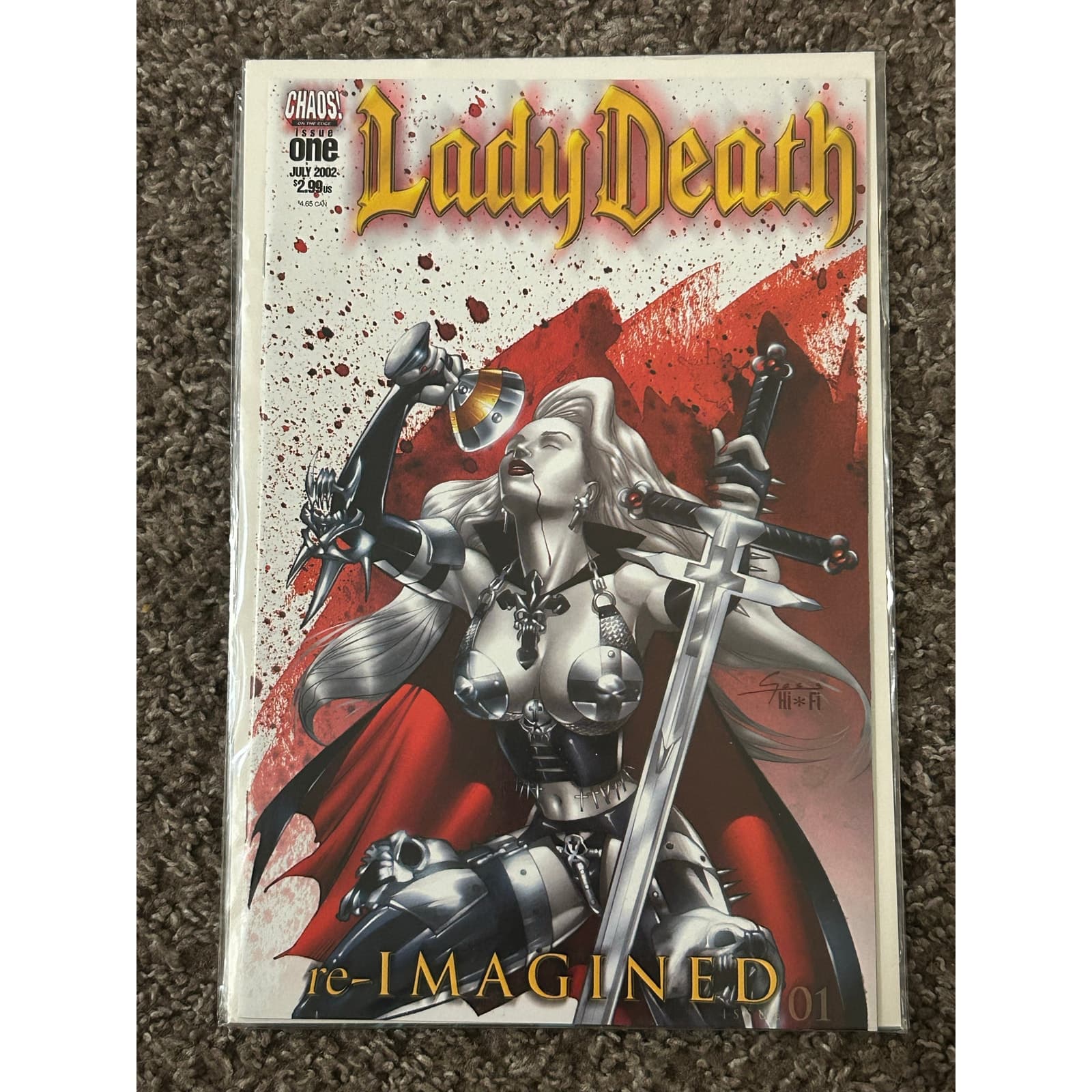Lady Death: Chastity #1, Between Heaven & Hell #1, & re-IMAGINED #1 (1994 Chaos - Thumbnail 3