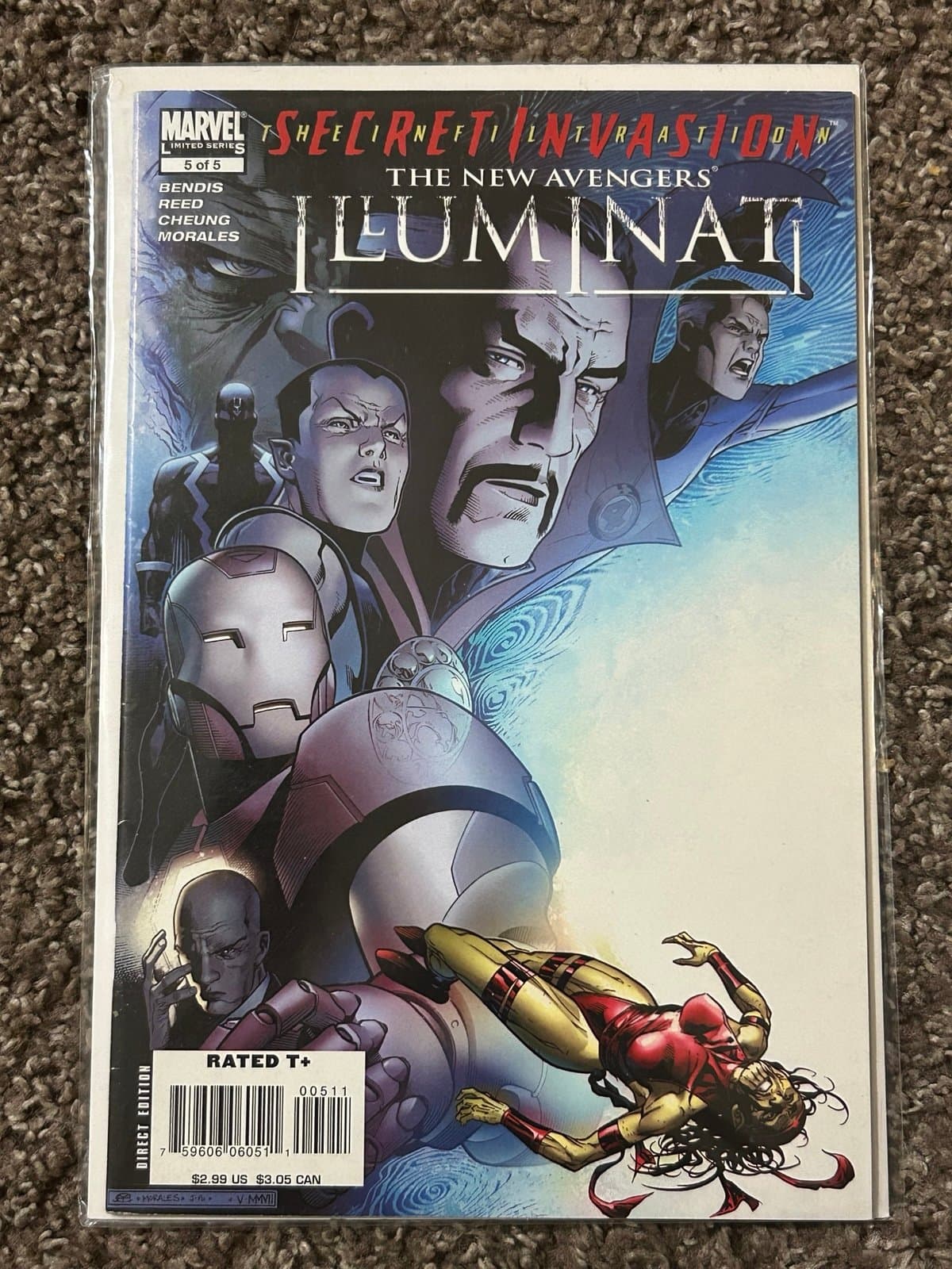 New Avengers Illuminati #4 & 5 (2007 Marvel) Lot of 2 - 1 KEY ISSUE - Thumbnail 3