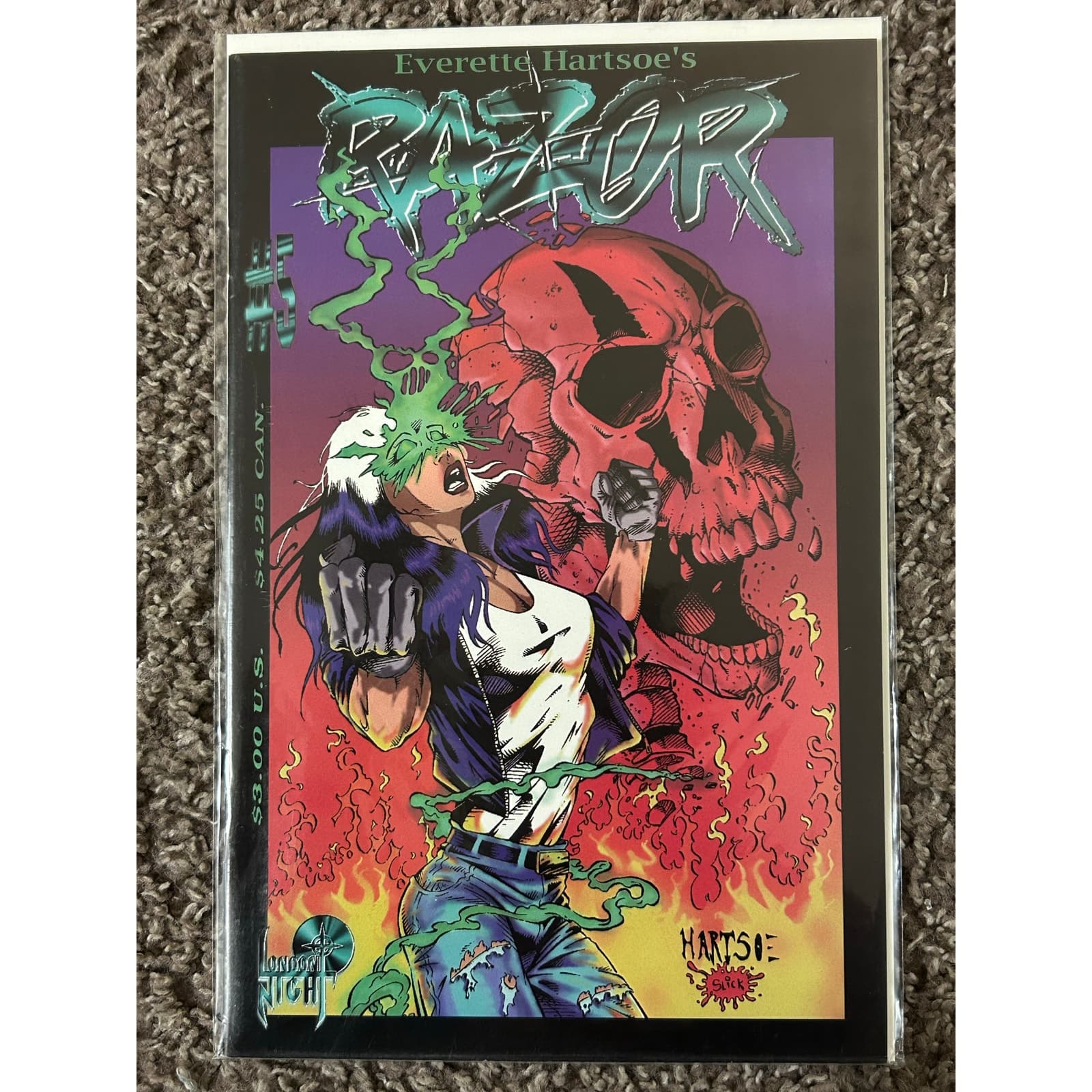 Razor Burn #2, 3, 4, 5 (1995 London Night) Lot of 4 - Thumbnail 2