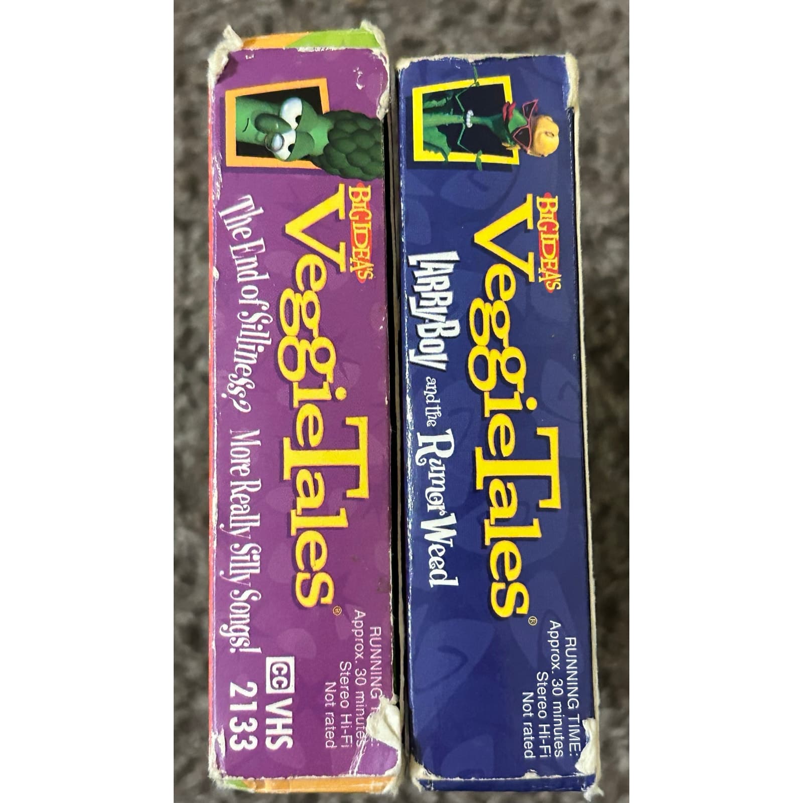 Veggie Tales The End of Silliness? (Green VHS) & Larry Boy & the Rumor Weed VHS - Thumbnail 5