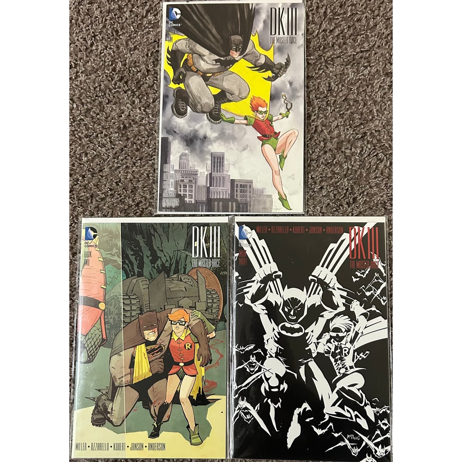 Dark Knight III The Master Race Book #1 -3 (2015 DC) Lot of 3 - 1 KEY ISSUE - Image 1