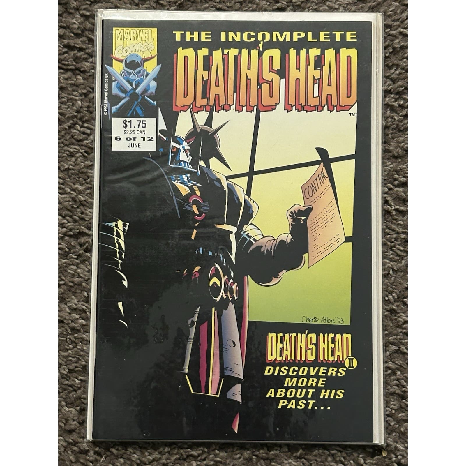 Incomplete Death's Head 1 - 7 (1993 Marvel UK) 12 ISSUE MINI SERIES - LOT OF 7 - Thumbnail 7