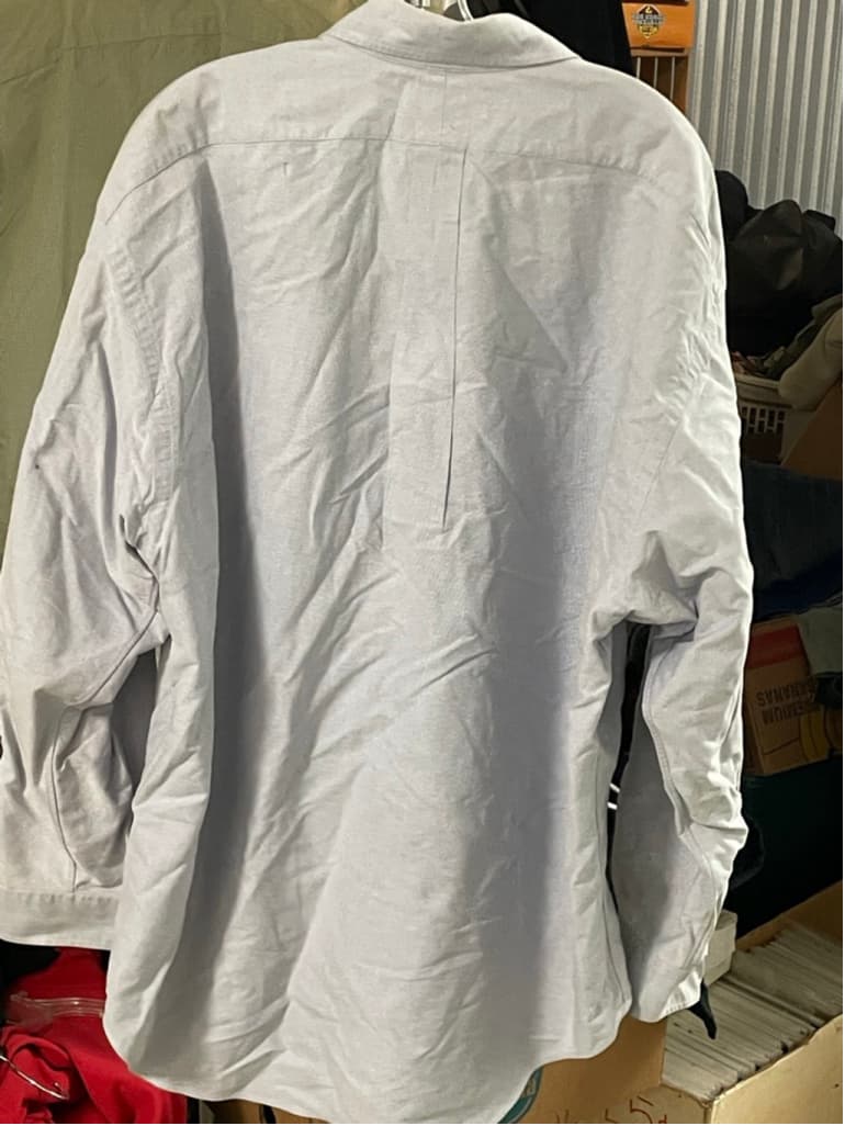 Men's Ralph Lauren XL Light Blue Navy Casual Button Down Big Shirt - Thumbnail 6