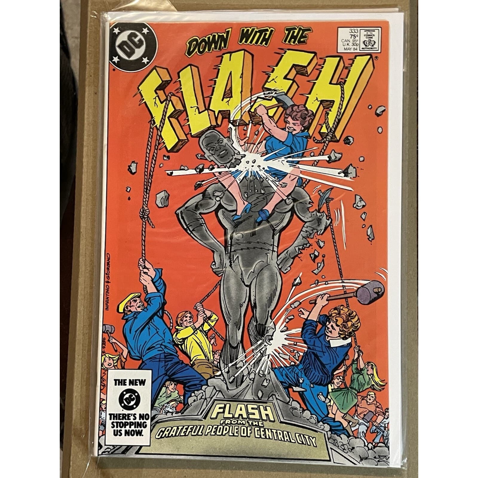 Lot Of 5 FLASH #331 - 335 (1984 DC) Infantino & Giordano Covers - Thumbnail 4