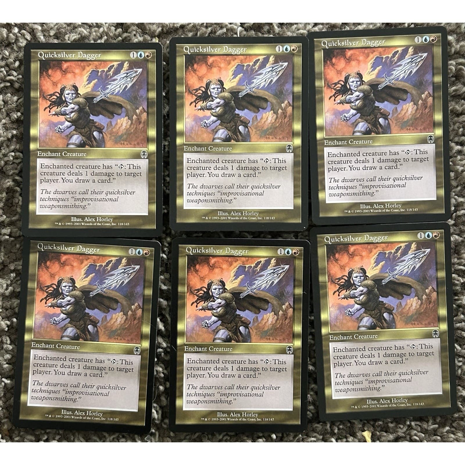 Quicksilver Dagger - Apocalypse - Magic the Gathering 118 Common - Image 1