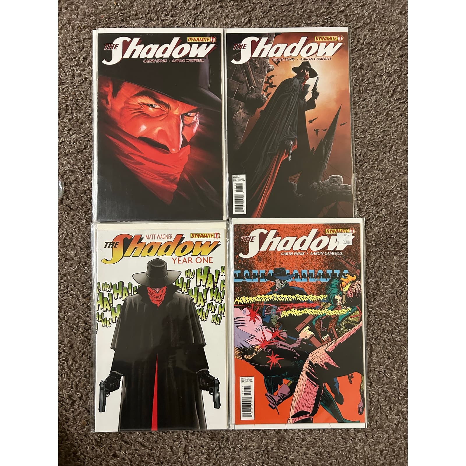 The Shadow #1 Ross, 1 Lee, 1 Year One, 1 Chaykin 1 for 50 (2012 Dynamite) Lot 4 - Image 1