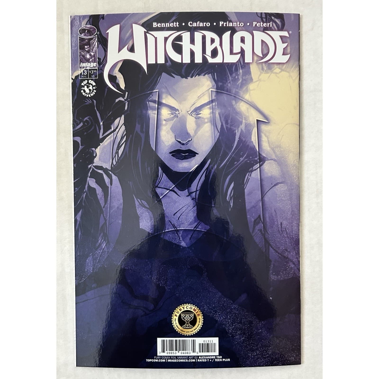 Witchblade #13 (2025 Top Cow) Alexandre Tso NYCC Virgin Foil RIV Fury Comix - Thumbnail 2