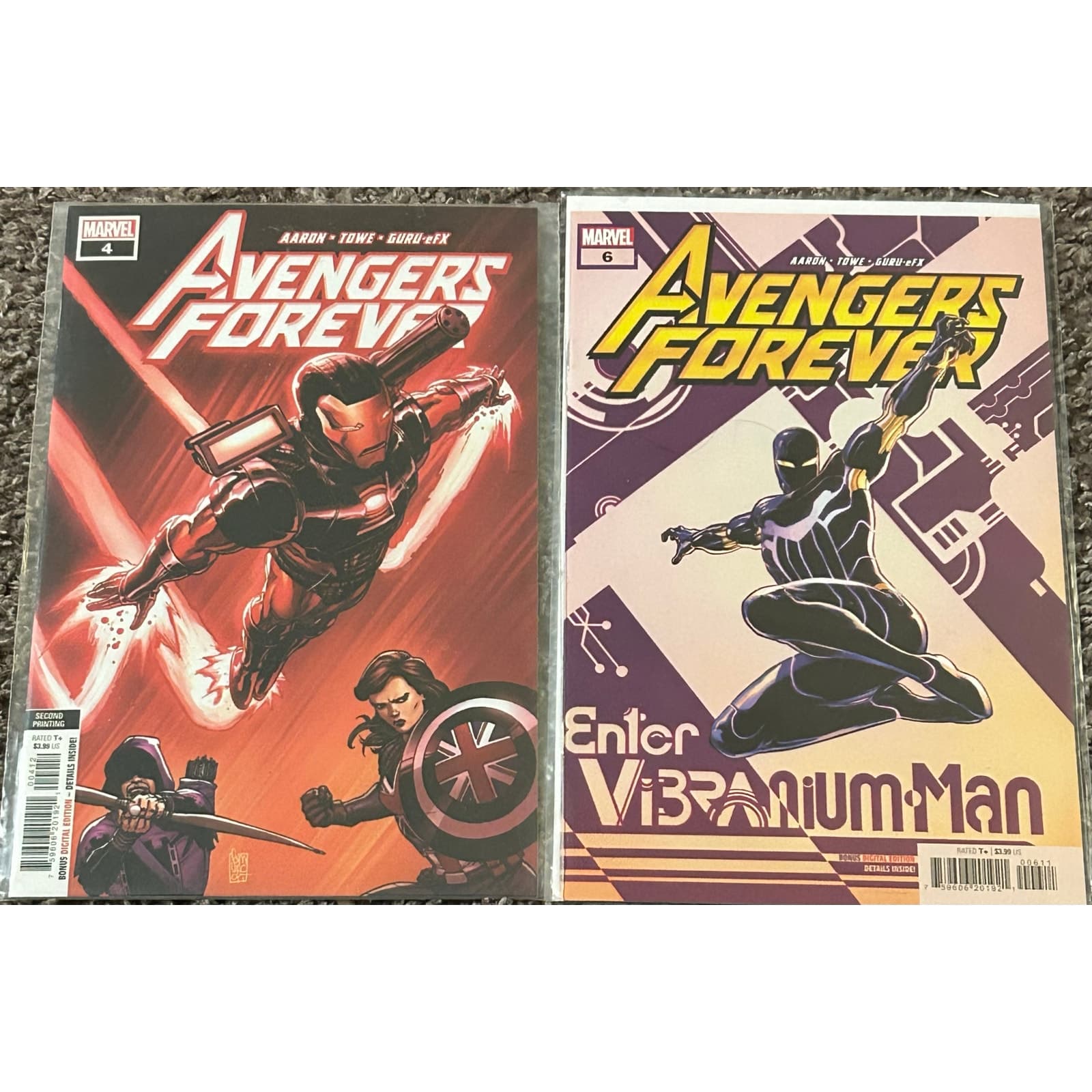 Avengers Forever Vol. 2 #4 2nd Print, 6 (2022 Marvel) Lot of 2 - 2 KEY ISSUES - Image 1