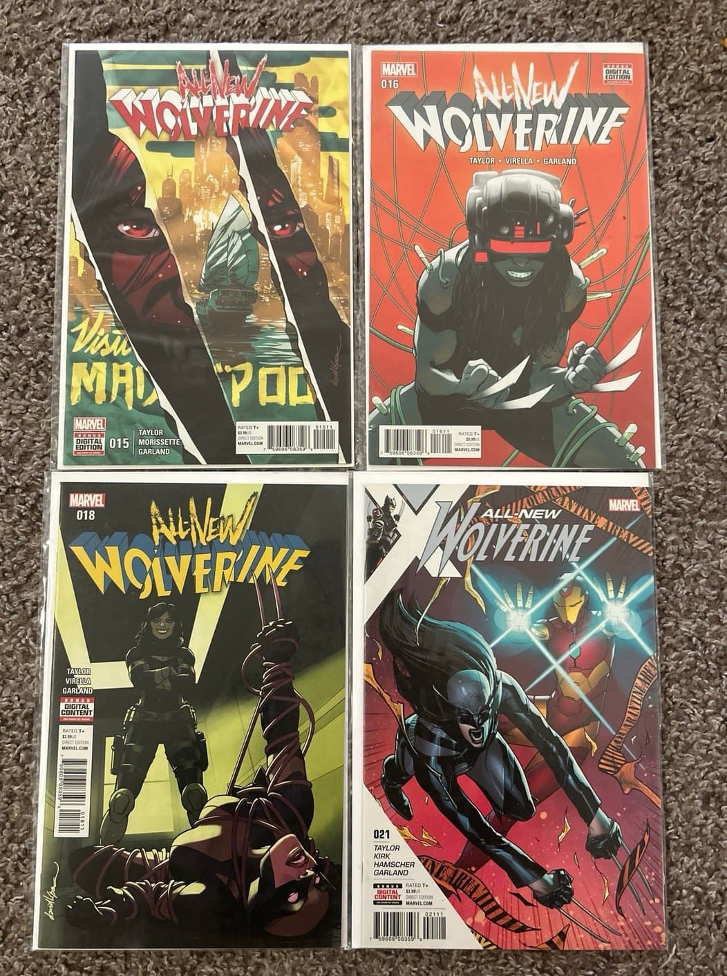 All-New Wolverine #15, 16, 18, 21 (2015 Marvel) Lot of 5 - Image 1