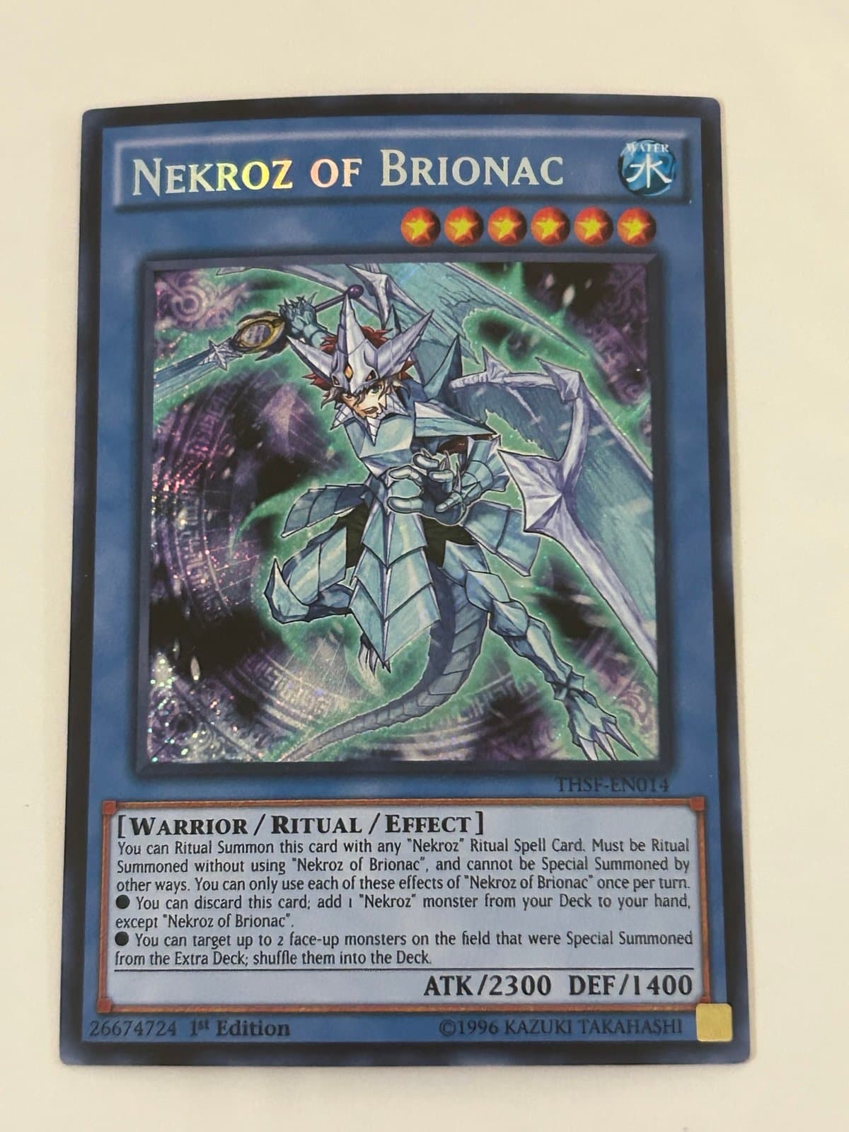 Nekroz of Brionac The Secret Forces YUGIOH THSF-EN014 Secret Rare - Image 1