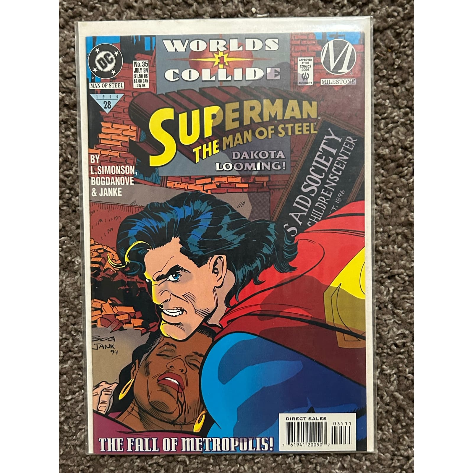 Superman The Man of Steel #21, 22, 26, 33, 34, 35 (1993 DC) Lot of 6 - 2 KEYS - Thumbnail 7