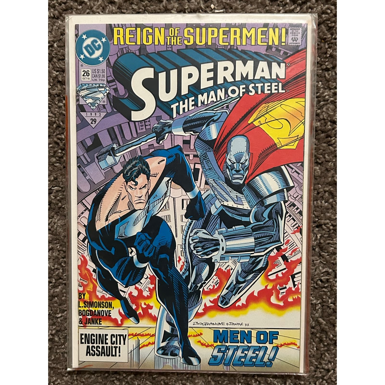 Superman The Man of Steel #21, 22, 26, 33, 34, 35 (1993 DC) Lot of 6 - 2 KEYS - Thumbnail 4