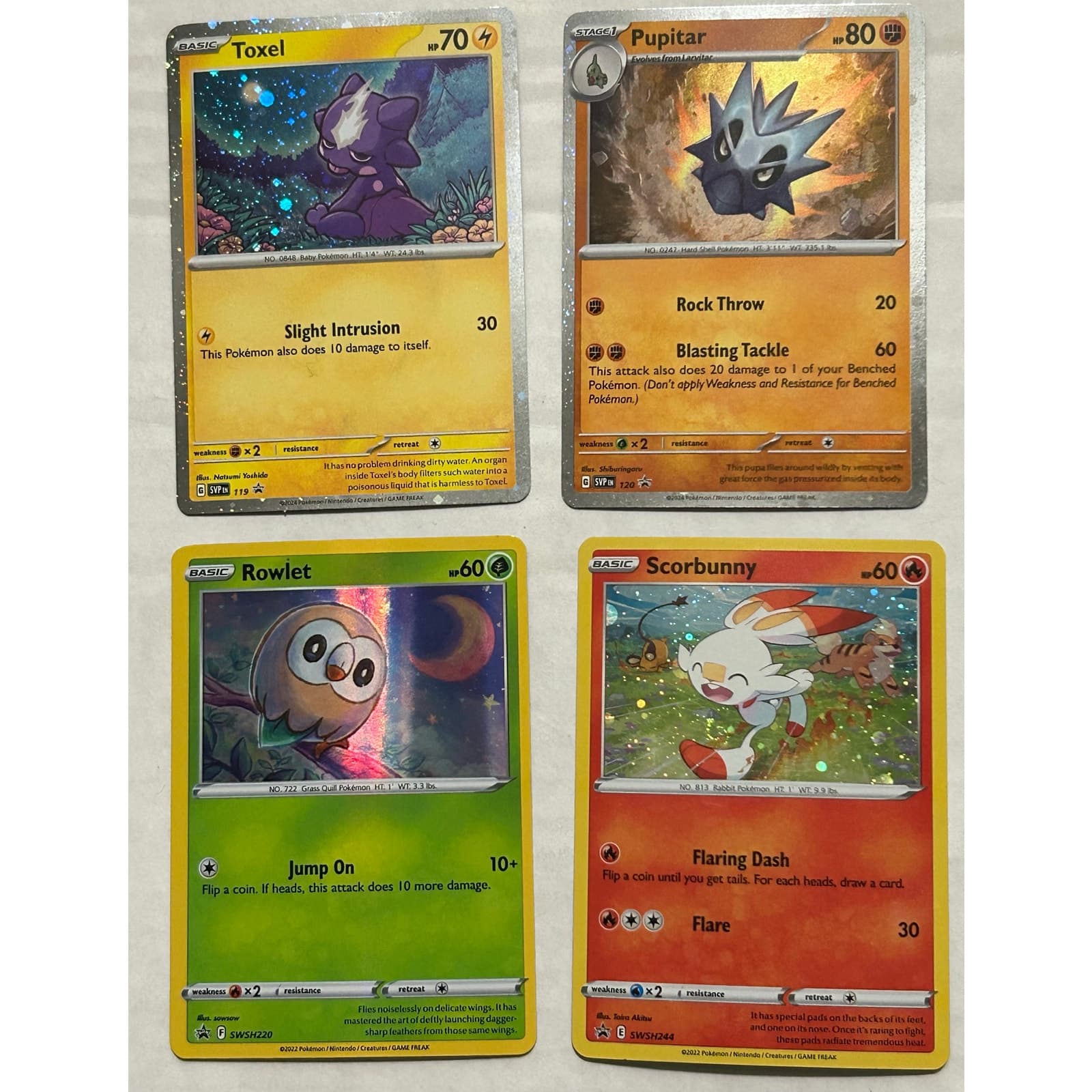 Scarlet & Violet and Sword & Shield Promo Pokemon Holo TCG Cards Lot Of 4 - Image 1