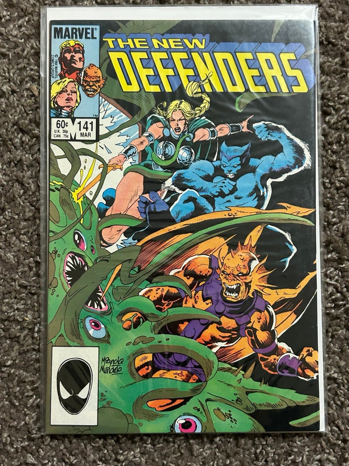 The New Defenders #136 Newsstand, 140, 141, 142 (1984 Marvel) Lot of 4 - Thumbnail 4