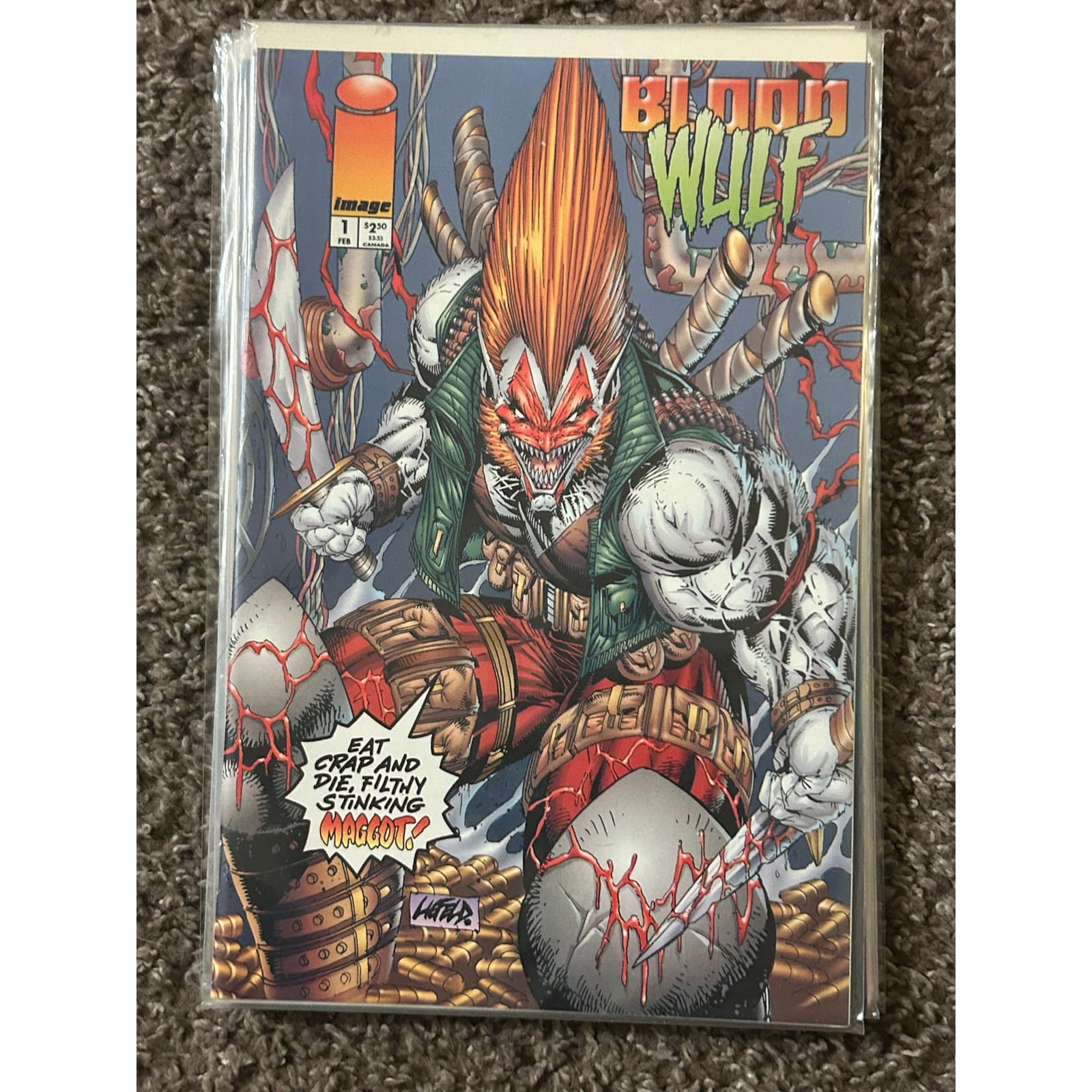 Bloodwulf #1D, 2, 3 (1995 Image) Lot of 3 - Liefeld - Thumbnail 2