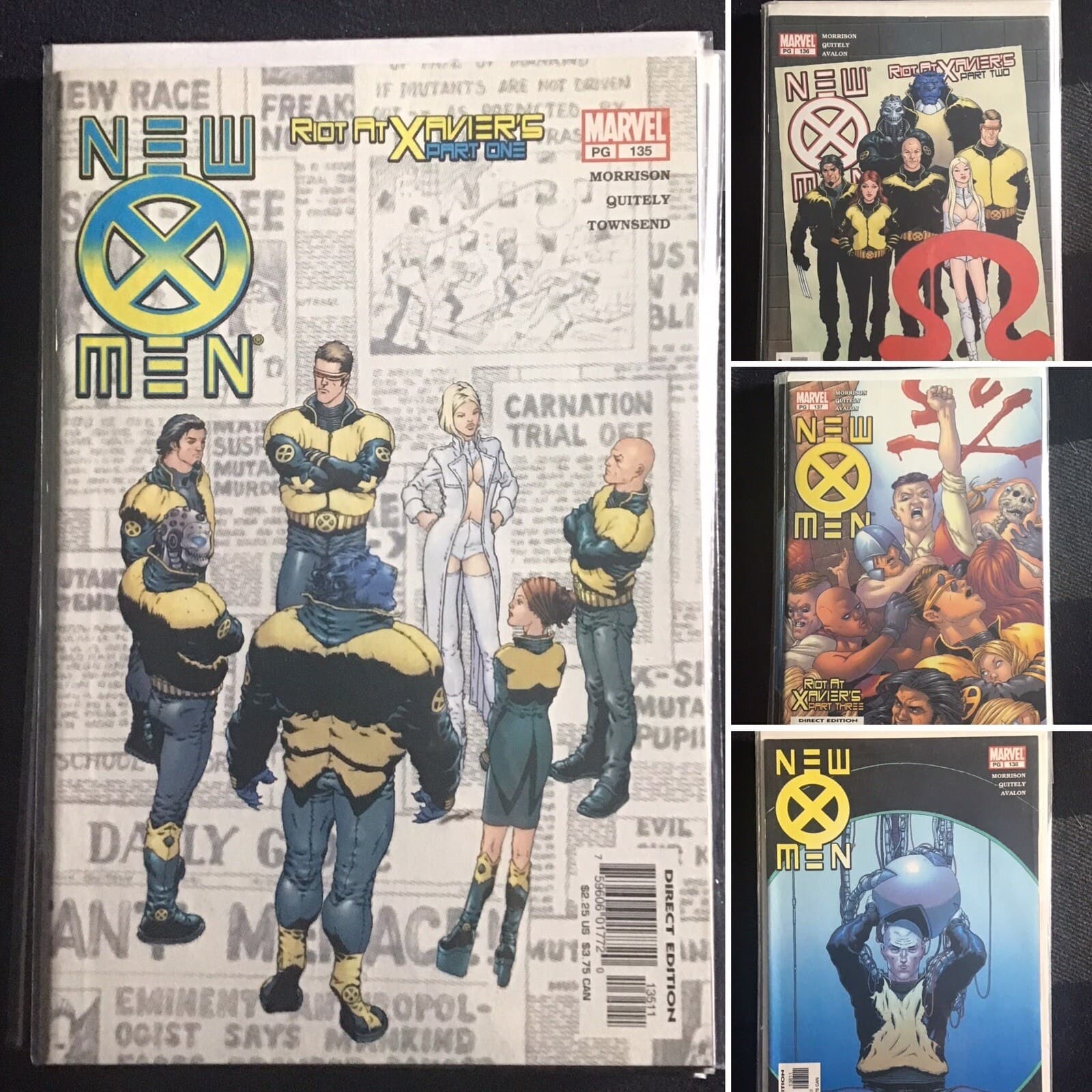 X-MEN #135 - 138 (1991 Marvel) Riot At Xavier's Lot Of 4 - Image 1
