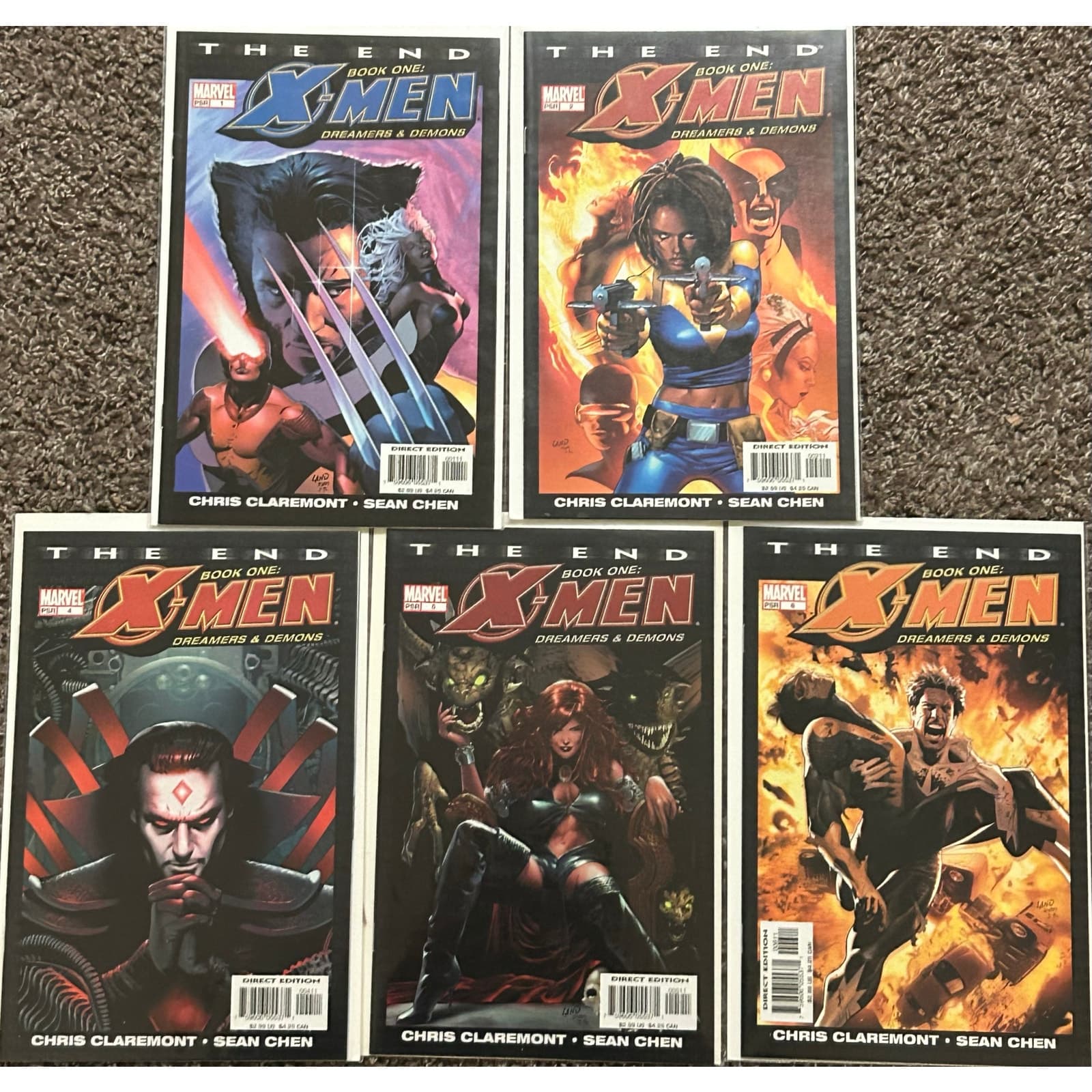 The End Book One X-Men #1, 2, 4, 5, 6 (2004 Marvel) Lot of 5 - 1 Key Issue - Image 1