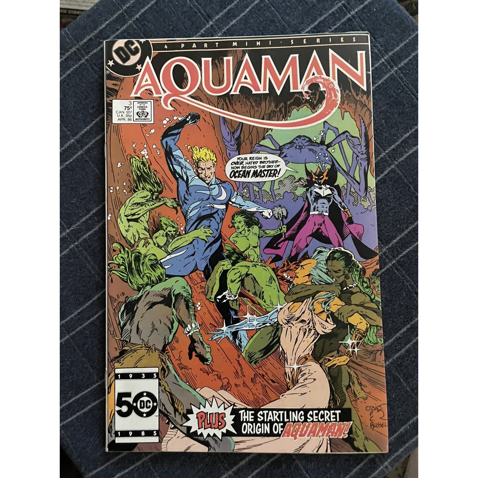 Aquaman vol. 2 #1 - 4 (1986 DC) Complete 4 Part Mini Series KEY ISSUE - Thumbnail 7
